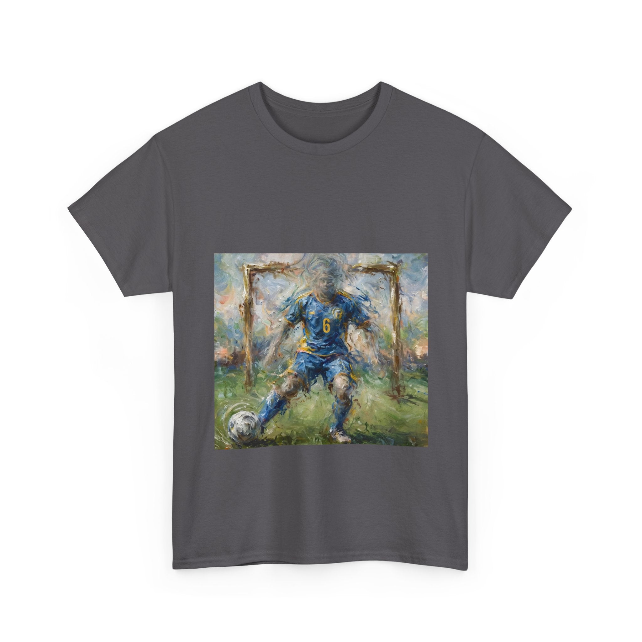 Soccer Player Impressionist Art Tee
