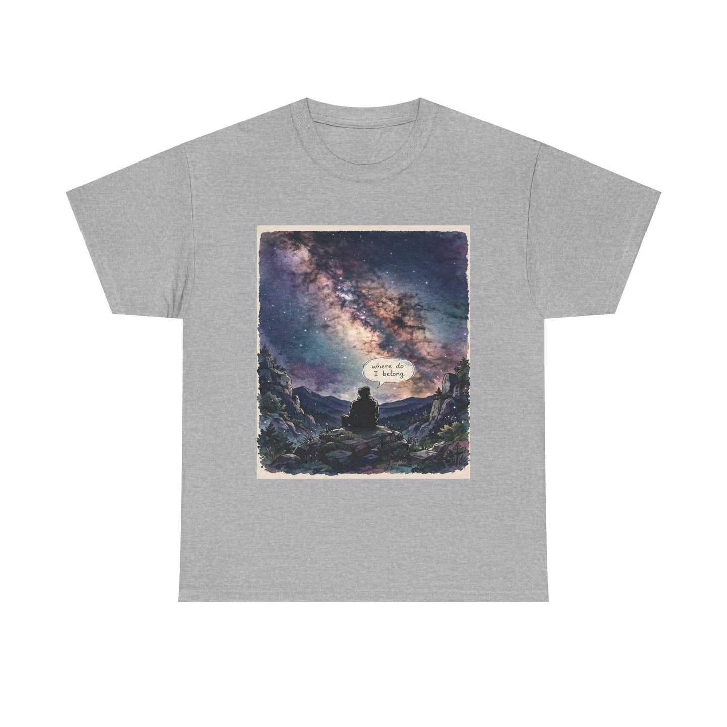 Galaxy Night Tee — ‘There Is Light’ Stargazer Graphic T-Shirt