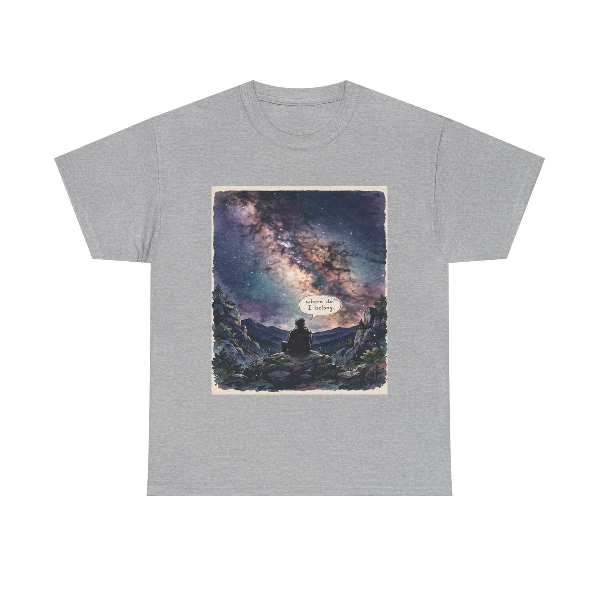 Galaxy Night Tee — ‘There Is Light’ Stargazer Graphic T-Shirt