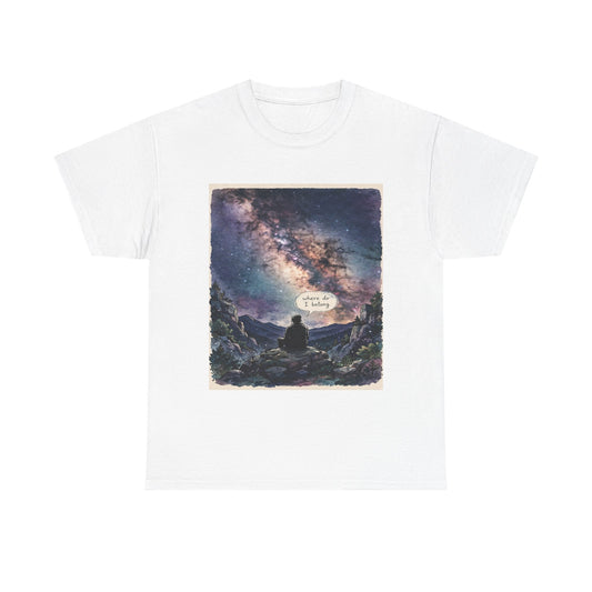 Galaxy Night Tee — ‘There Is Light’ Stargazer Graphic T-Shirt