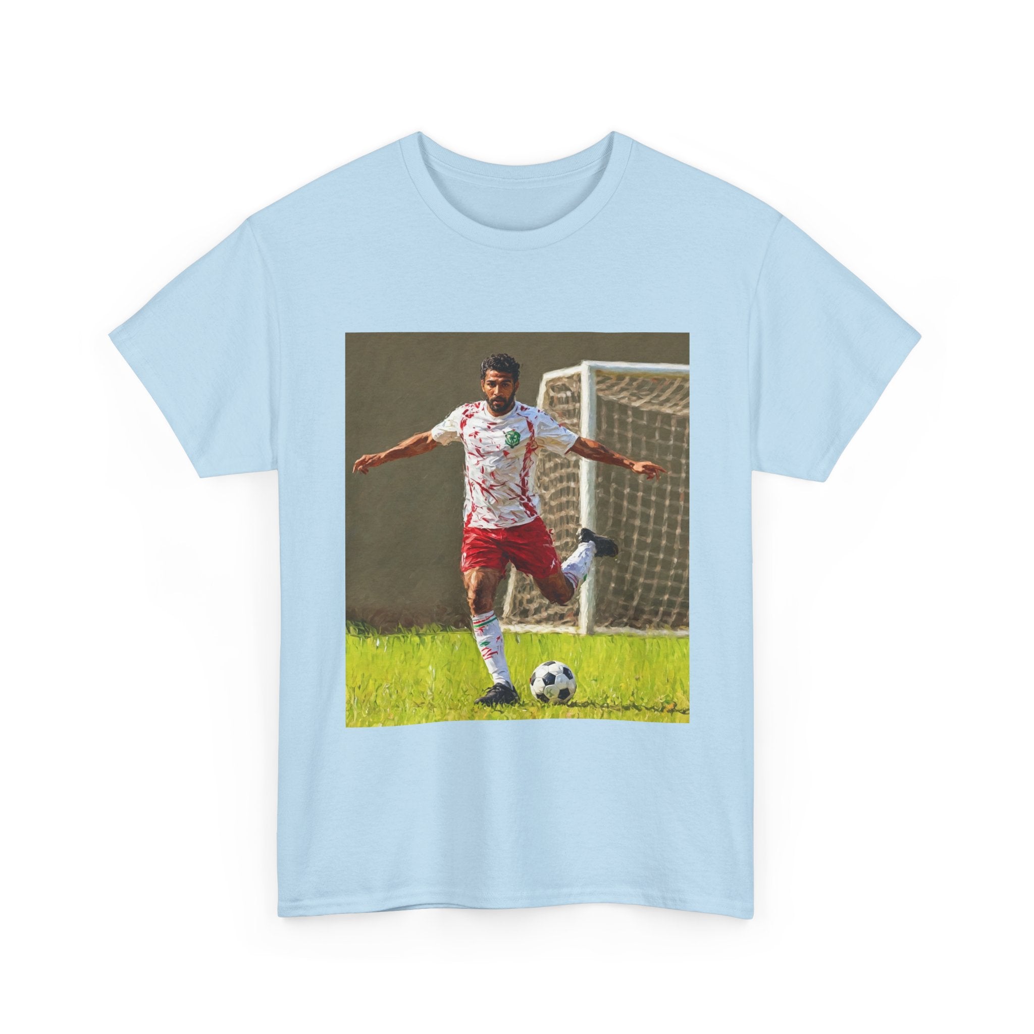 Soccer Player Photo Tee — Kickoff Goal Soccer T‑Shirt