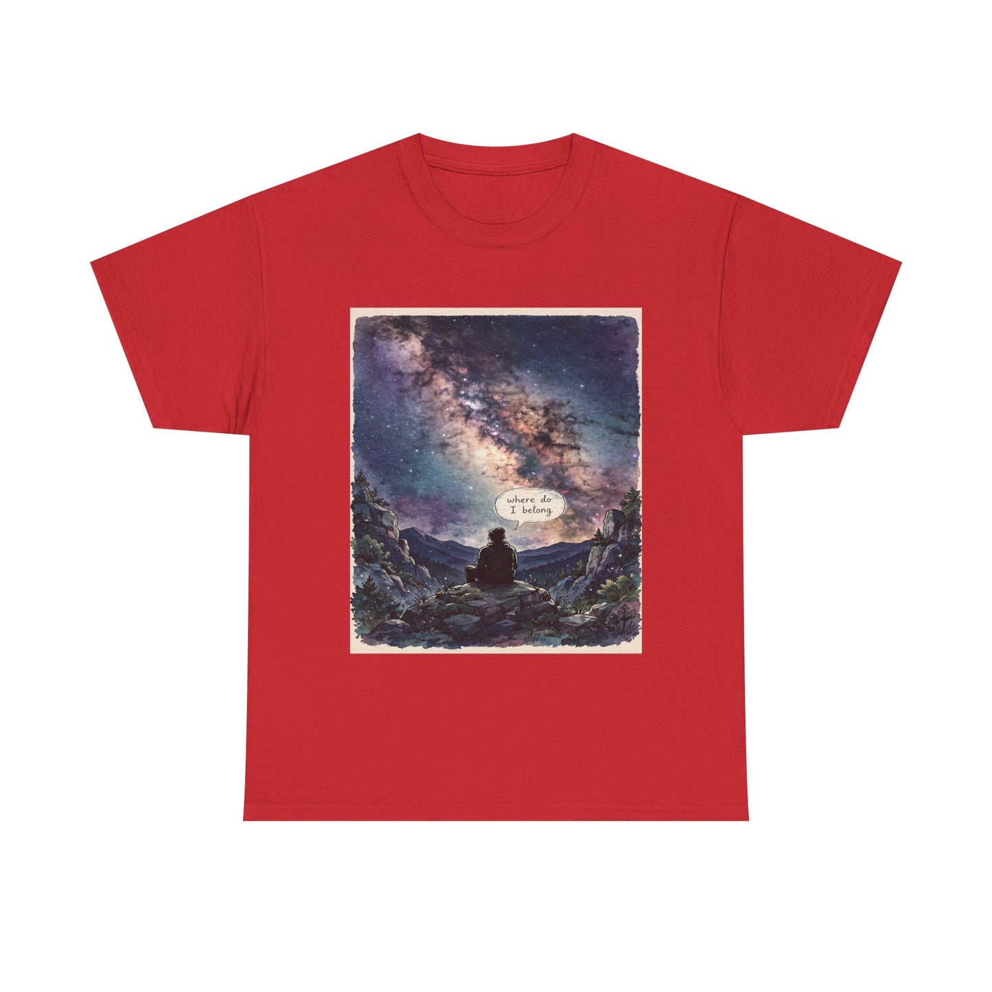 Galaxy Night Tee — ‘There Is Light’ Stargazer Graphic T-Shirt