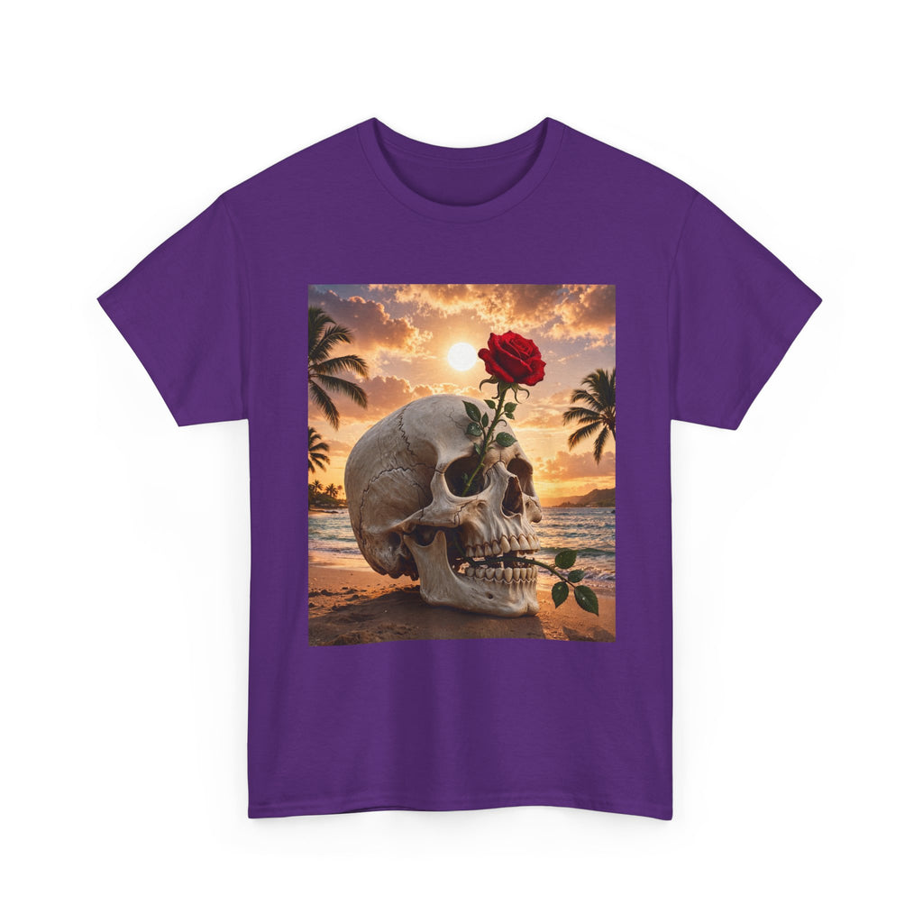 Skull & Rose Beach T-Shirt