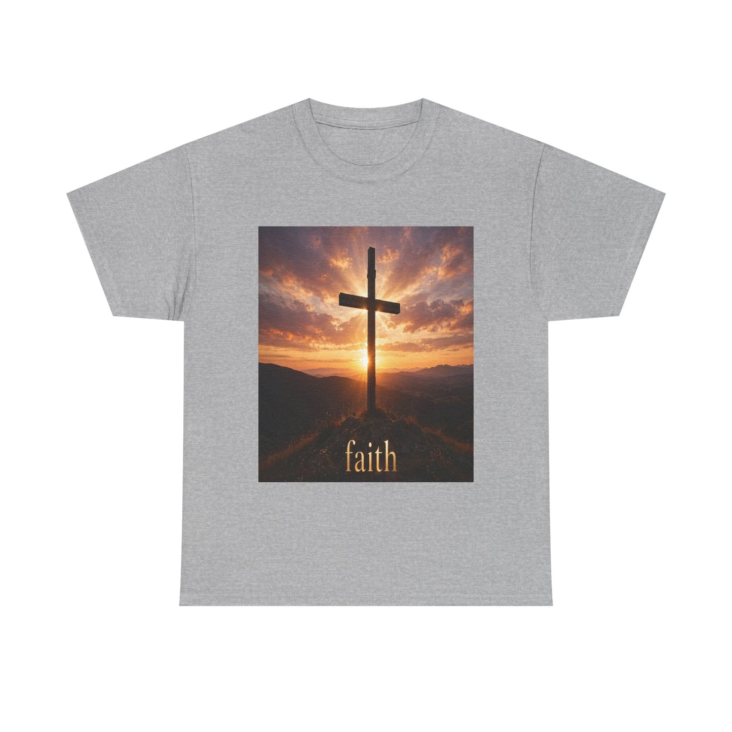 Faith Cross T-Shirt — Sunset Christian Tee