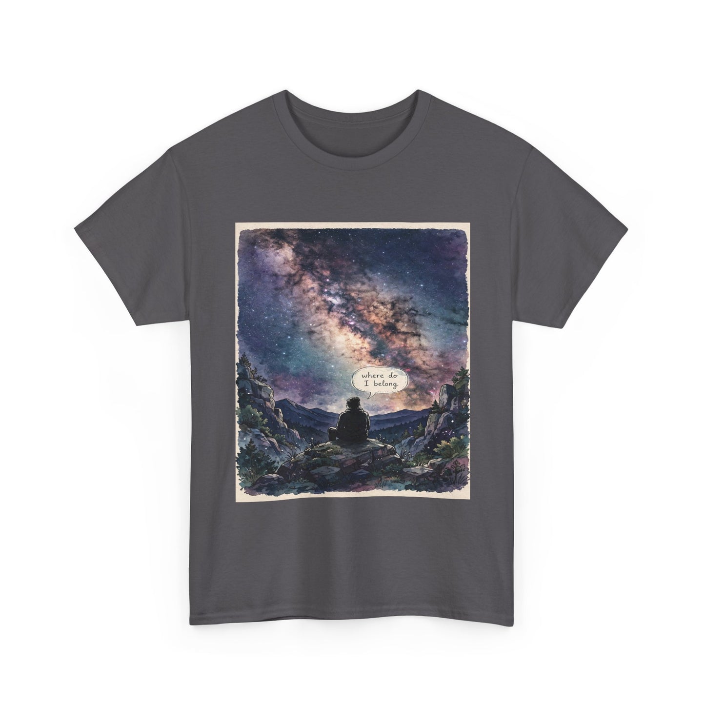 Galaxy Night Tee — ‘There Is Light’ Stargazer Graphic T-Shirt
