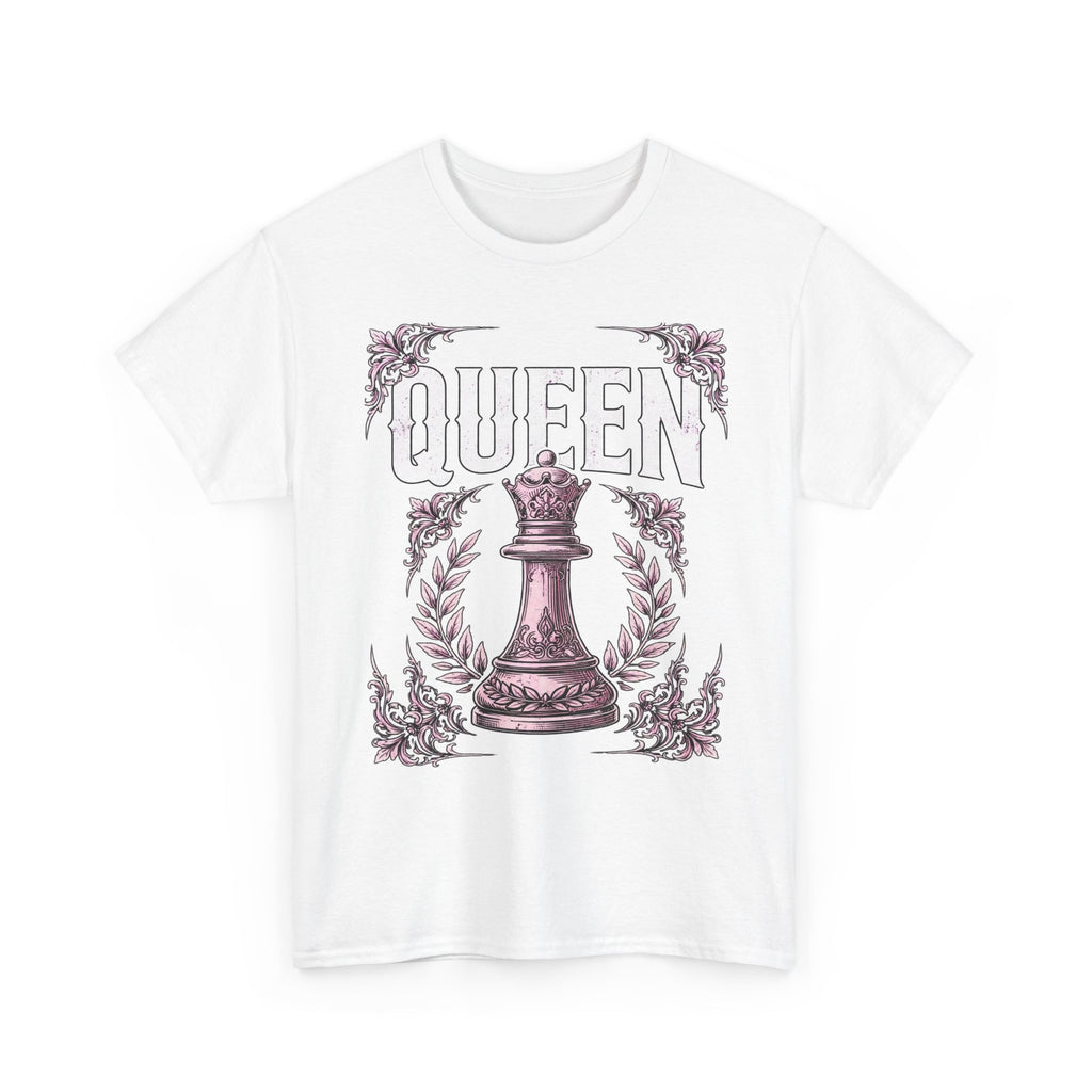 Queen Chess Piece T-Shirt — Vintage Pink Queen Graphic Tee