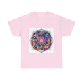 Cosmic Geometry Tee — Solar System Mandala Graphic T-Shirt