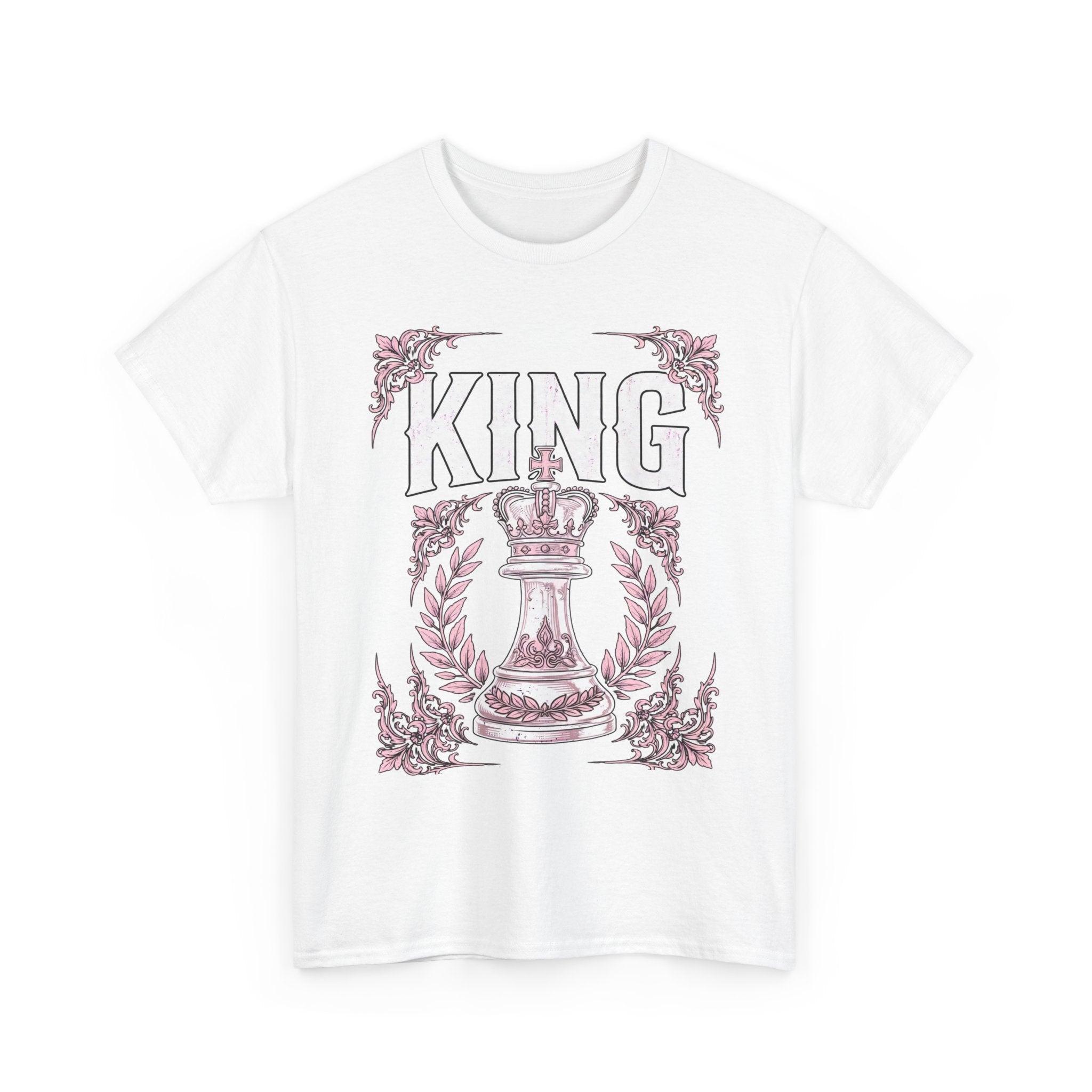 King Chess Piece T‑Shirt — Vintage Crowned King Graphic Tee