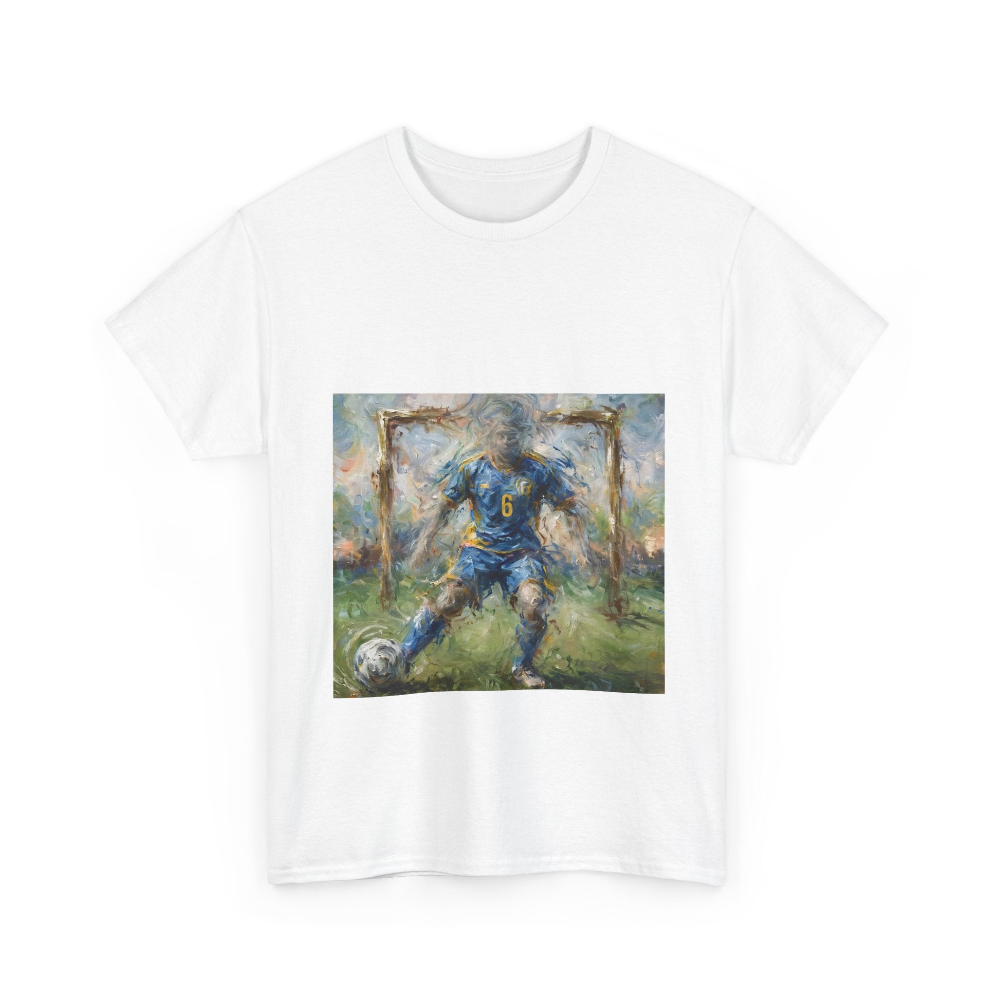 Soccer Player Impressionist Art Tee