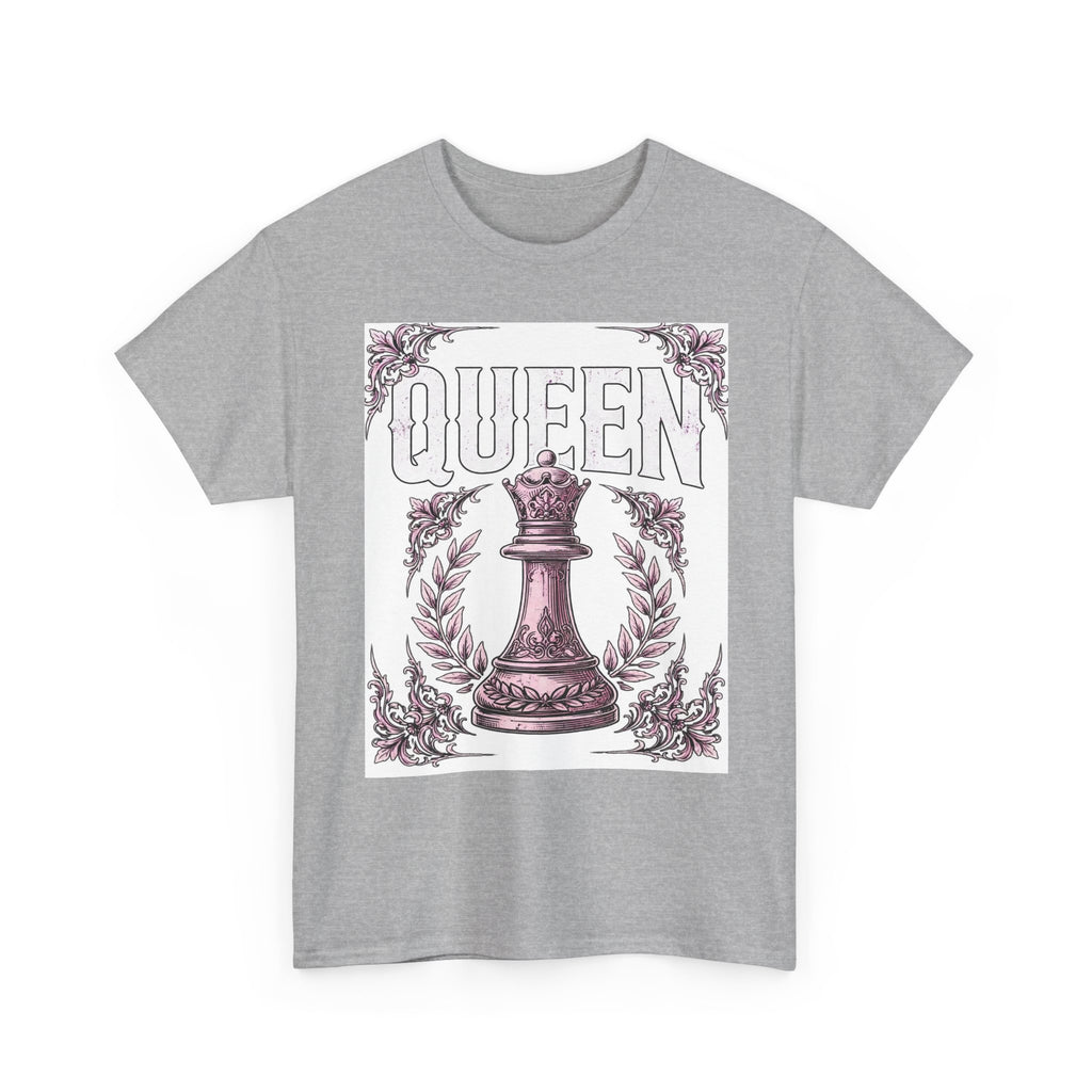 Queen Chess Piece T-Shirt — Vintage Pink Queen Graphic Tee