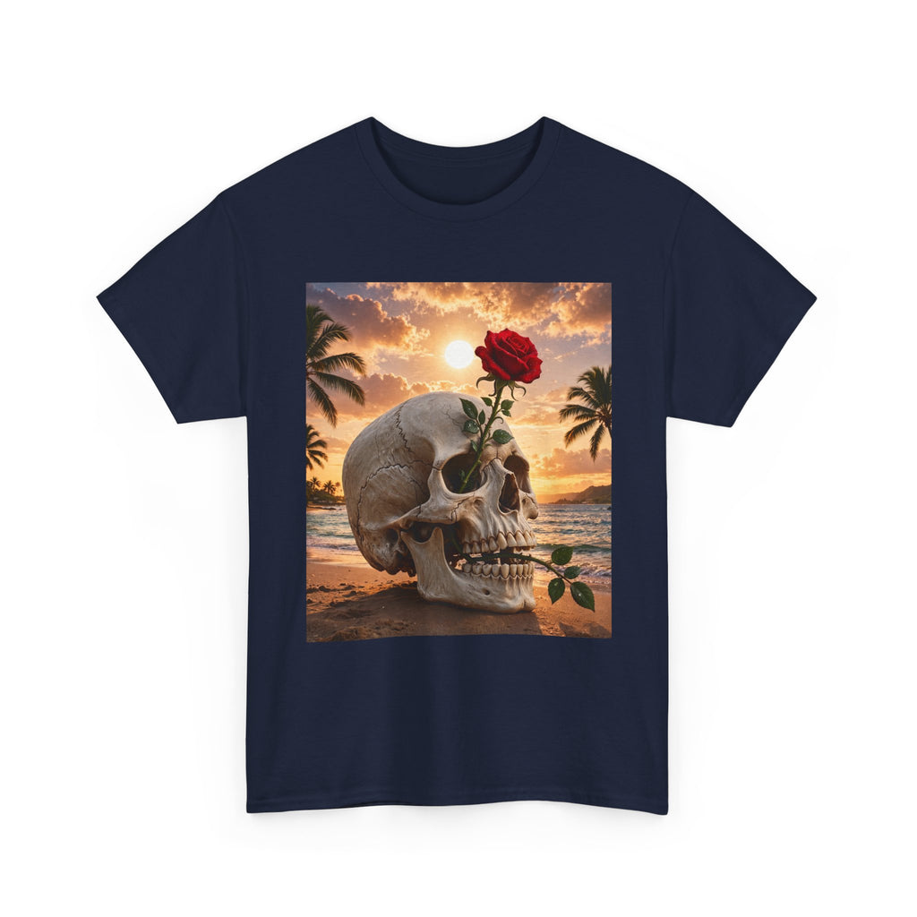 Skull & Rose Beach T-Shirt
