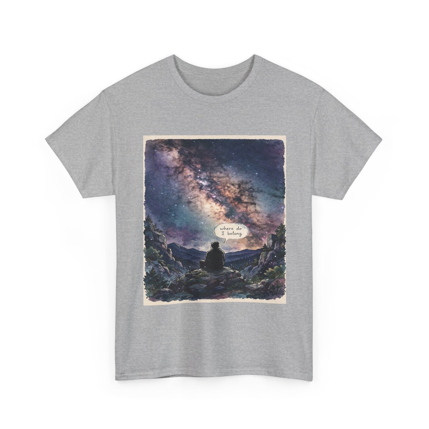 Galaxy Night Tee — ‘There Is Light’ Stargazer Graphic T-Shirt