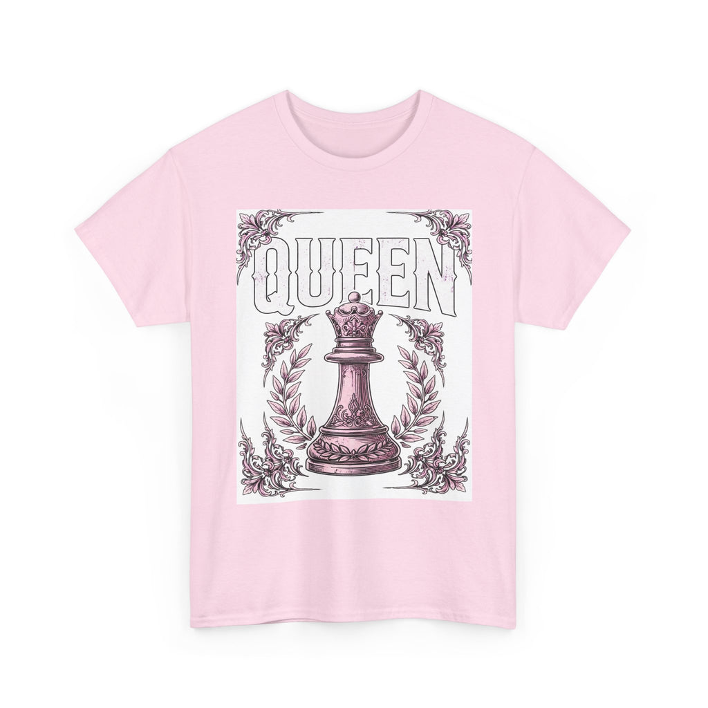 Queen Chess Piece T-Shirt — Vintage Pink Queen Graphic Tee