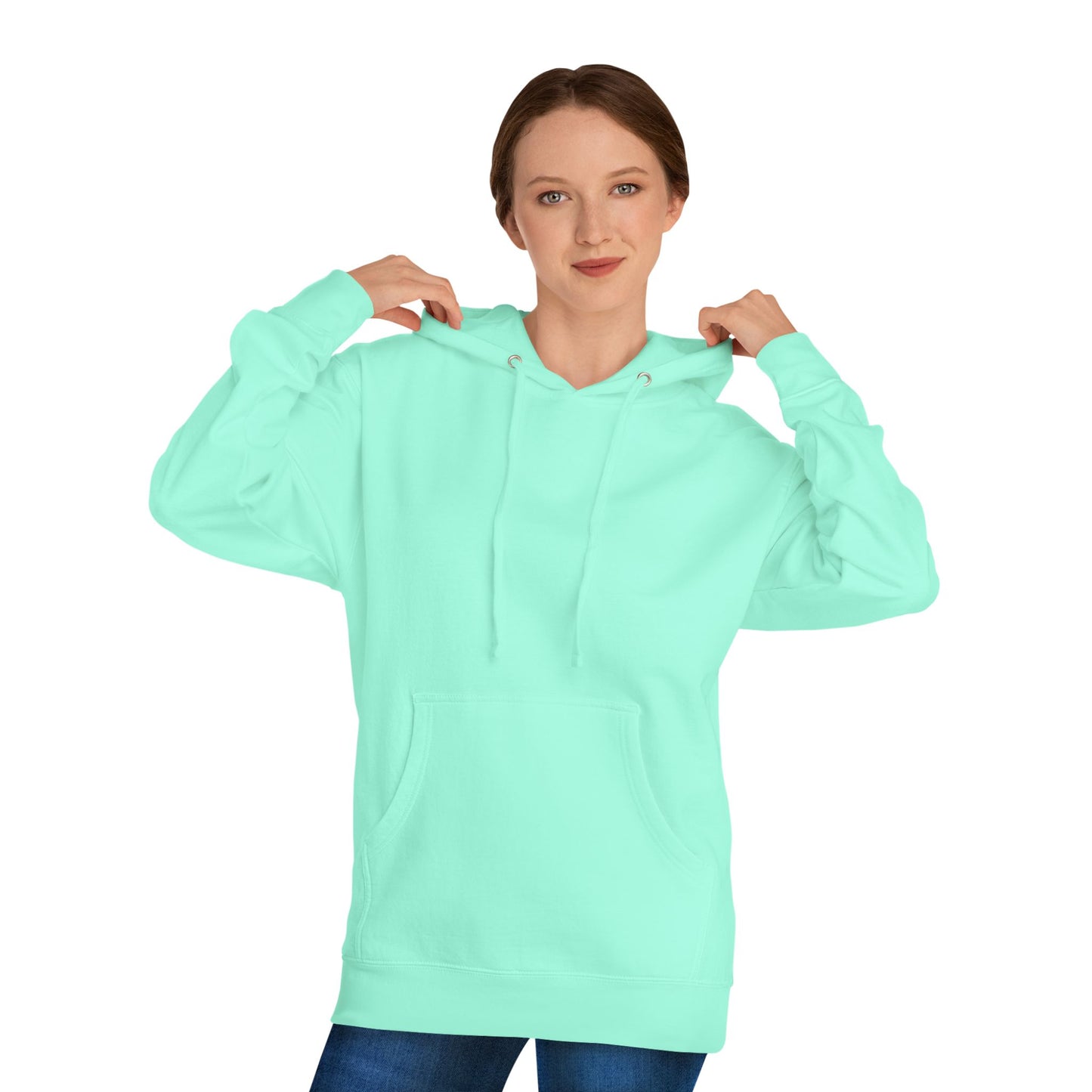 Retro Neon Sunset Hoodie — Vaporwave Cityscape Back Print