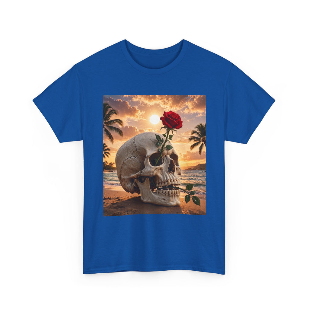 Skull & Rose Beach T-Shirt