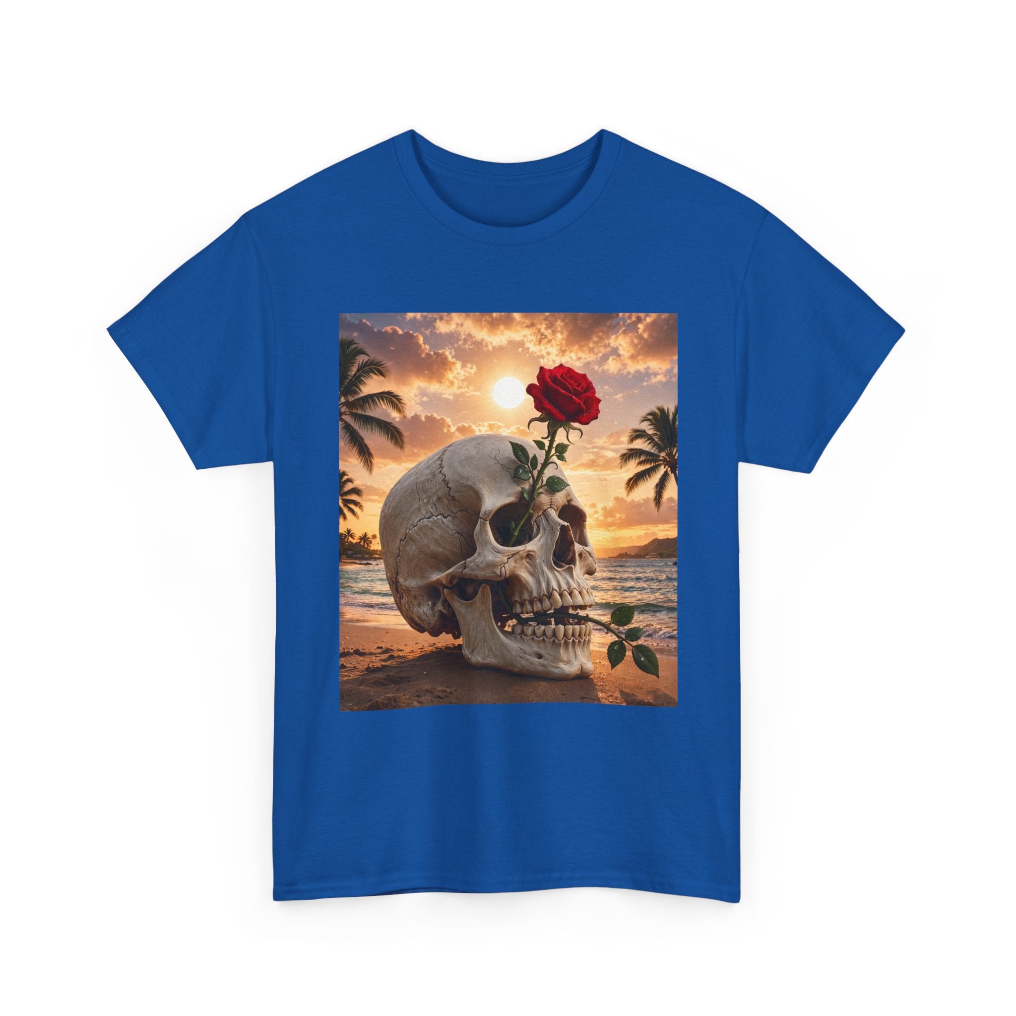 Skull & Rose Beach T-Shirt