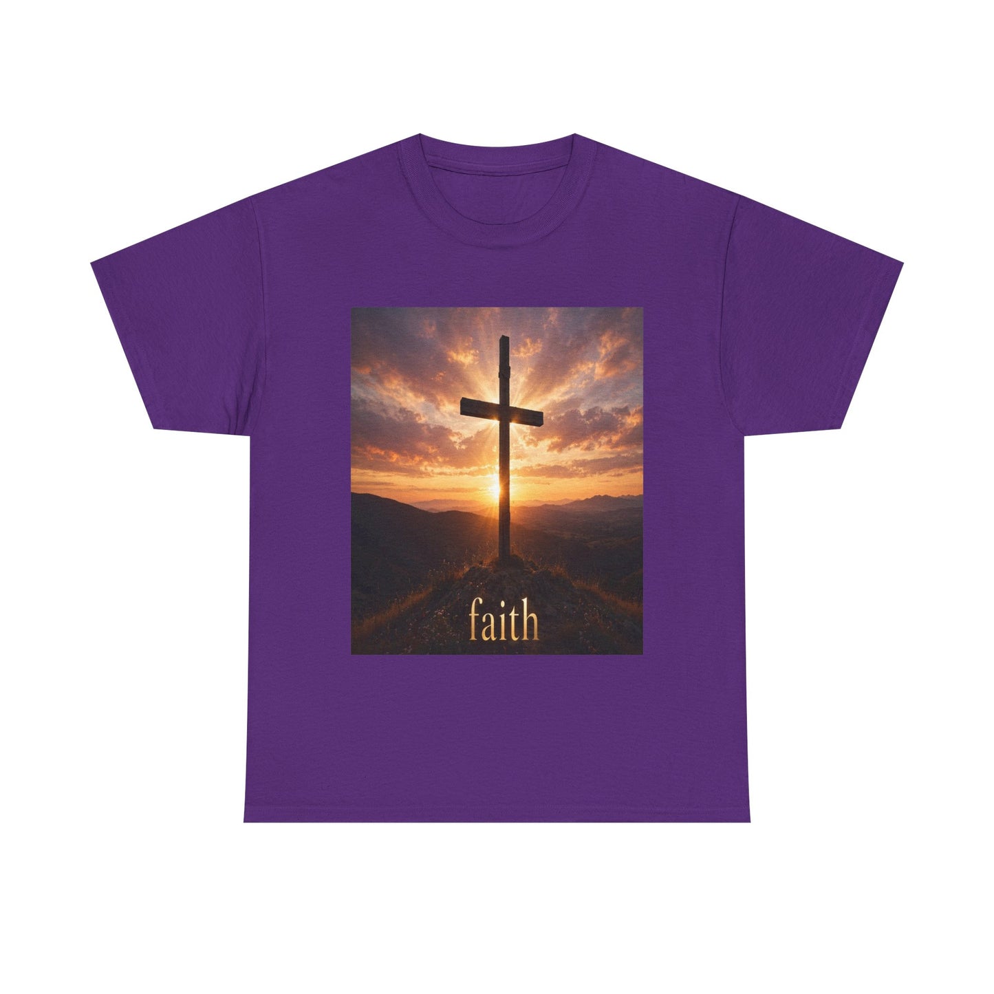 Faith Cross T-Shirt — Sunset Christian Tee