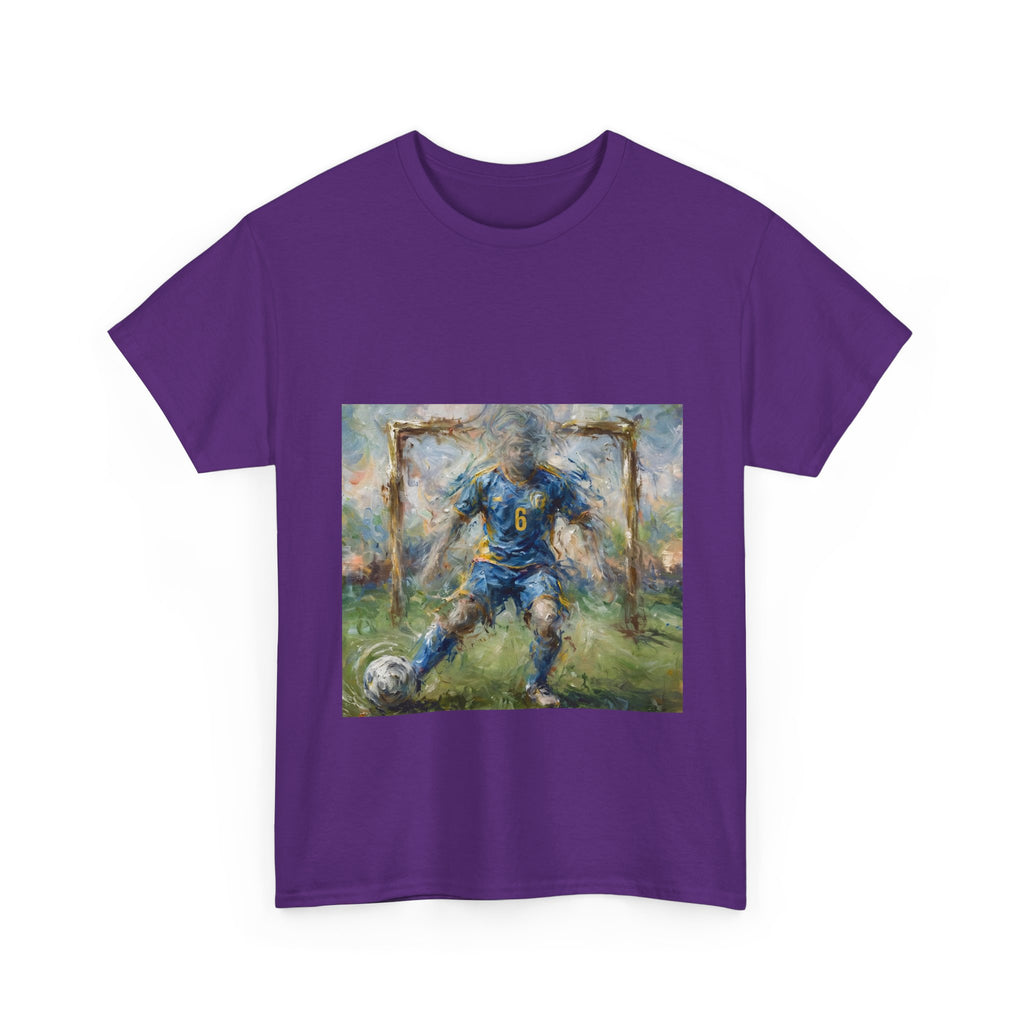 Soccer Player Impressionist Art Tee