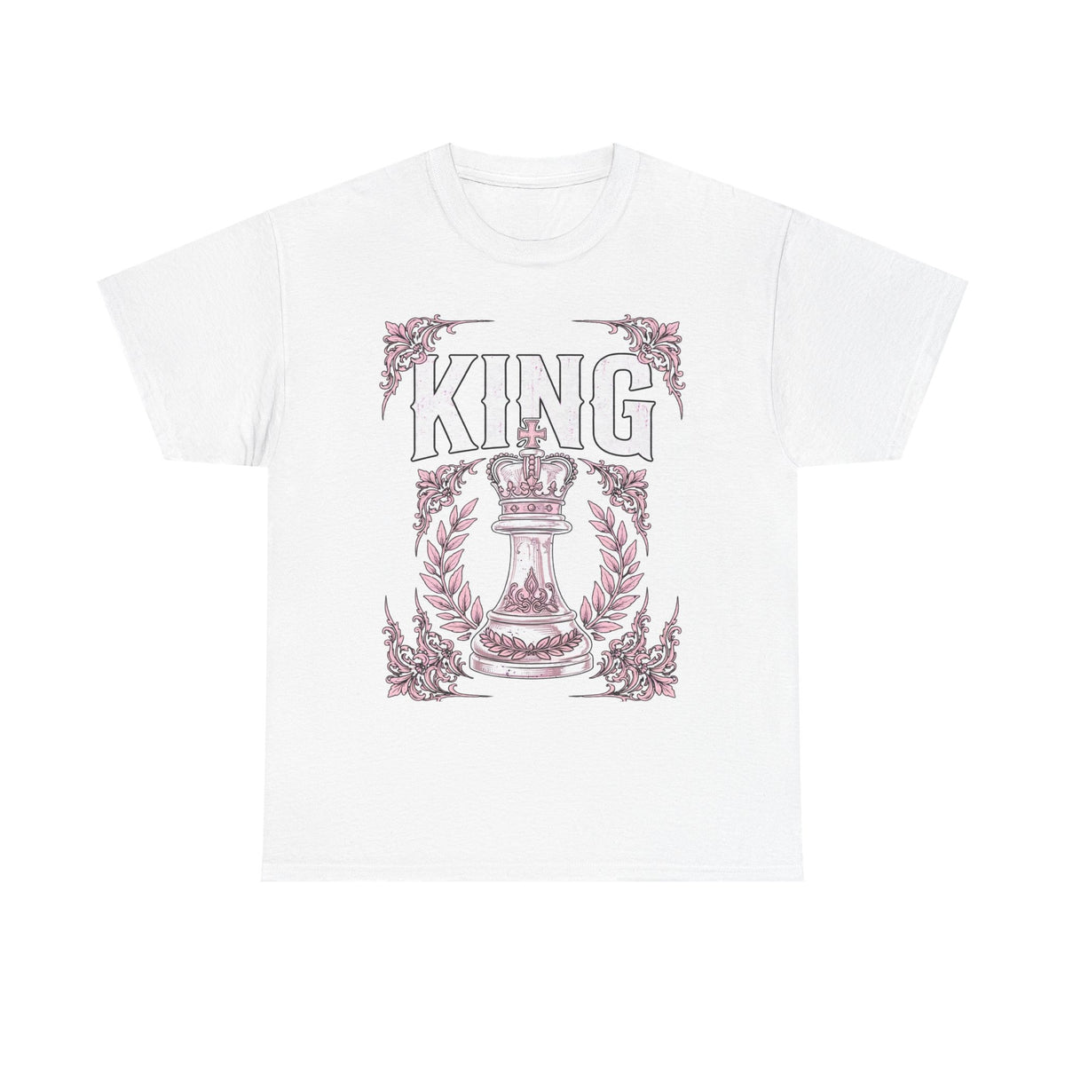 King Chess Piece T‑Shirt — Vintage Crowned King Graphic Tee