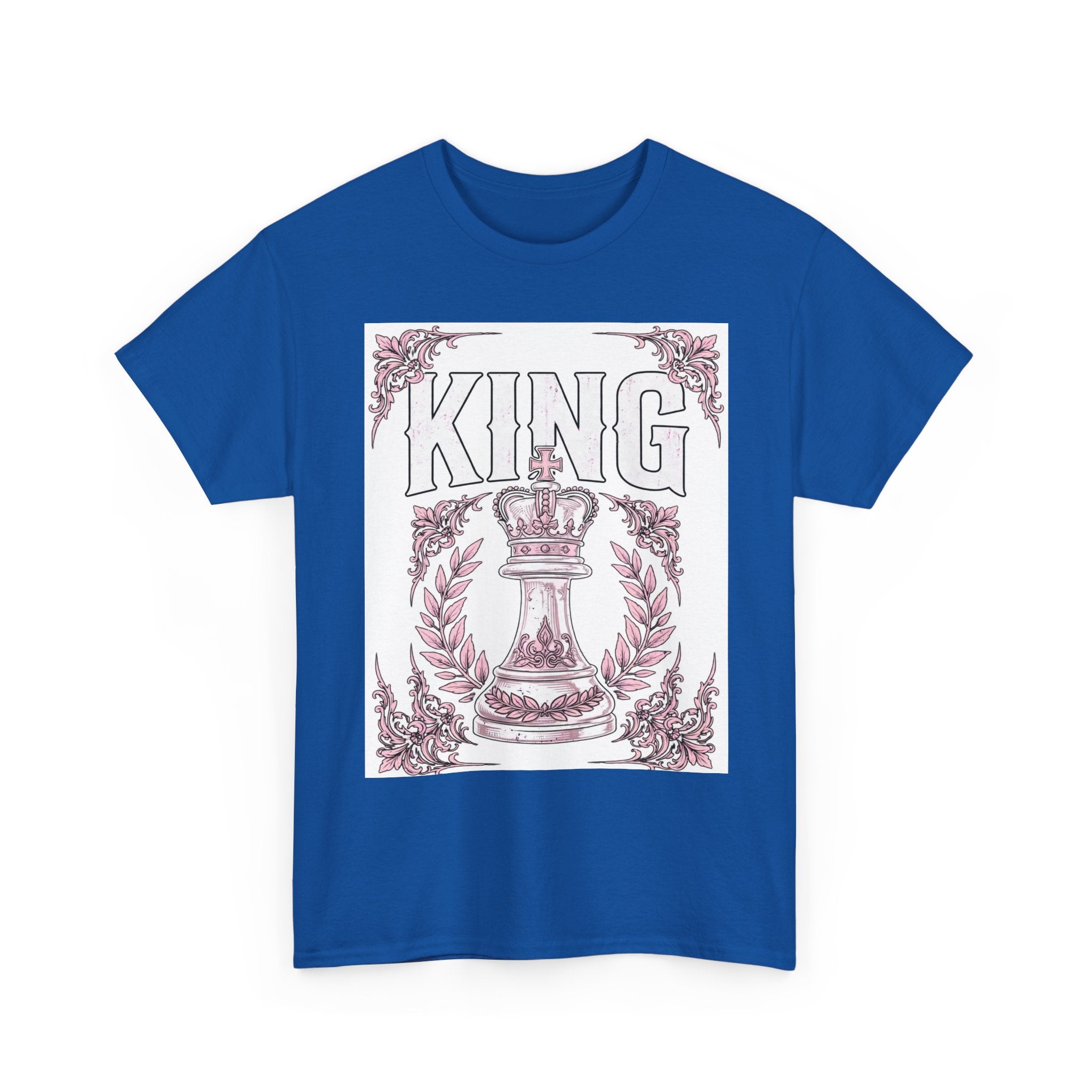 King Chess Piece T‑Shirt — Vintage Crowned King Graphic Tee