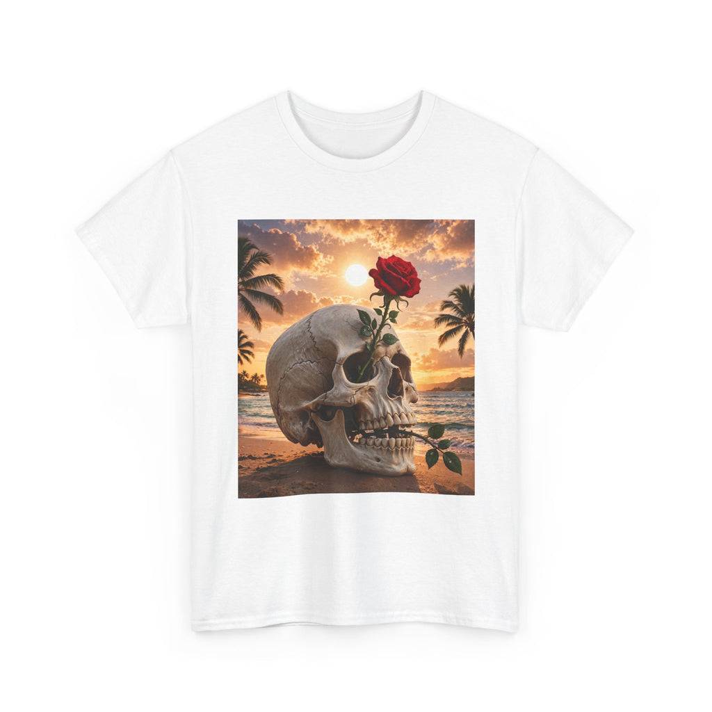 Skull & Rose Beach T-Shirt