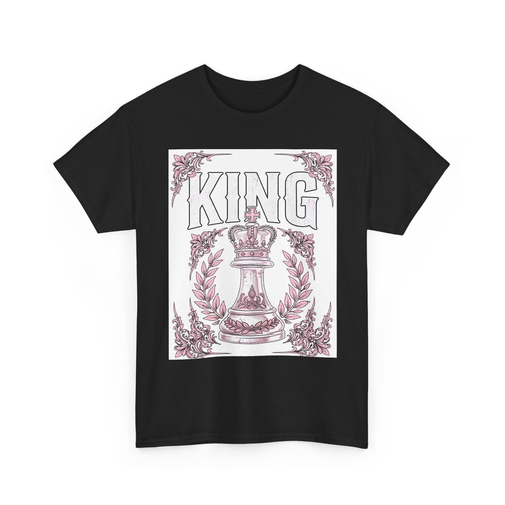 King Chess Piece T‑Shirt — Vintage Crowned King Graphic Tee