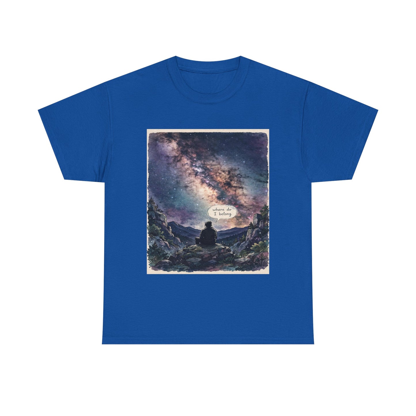 Galaxy Night Tee — ‘There Is Light’ Stargazer Graphic T-Shirt