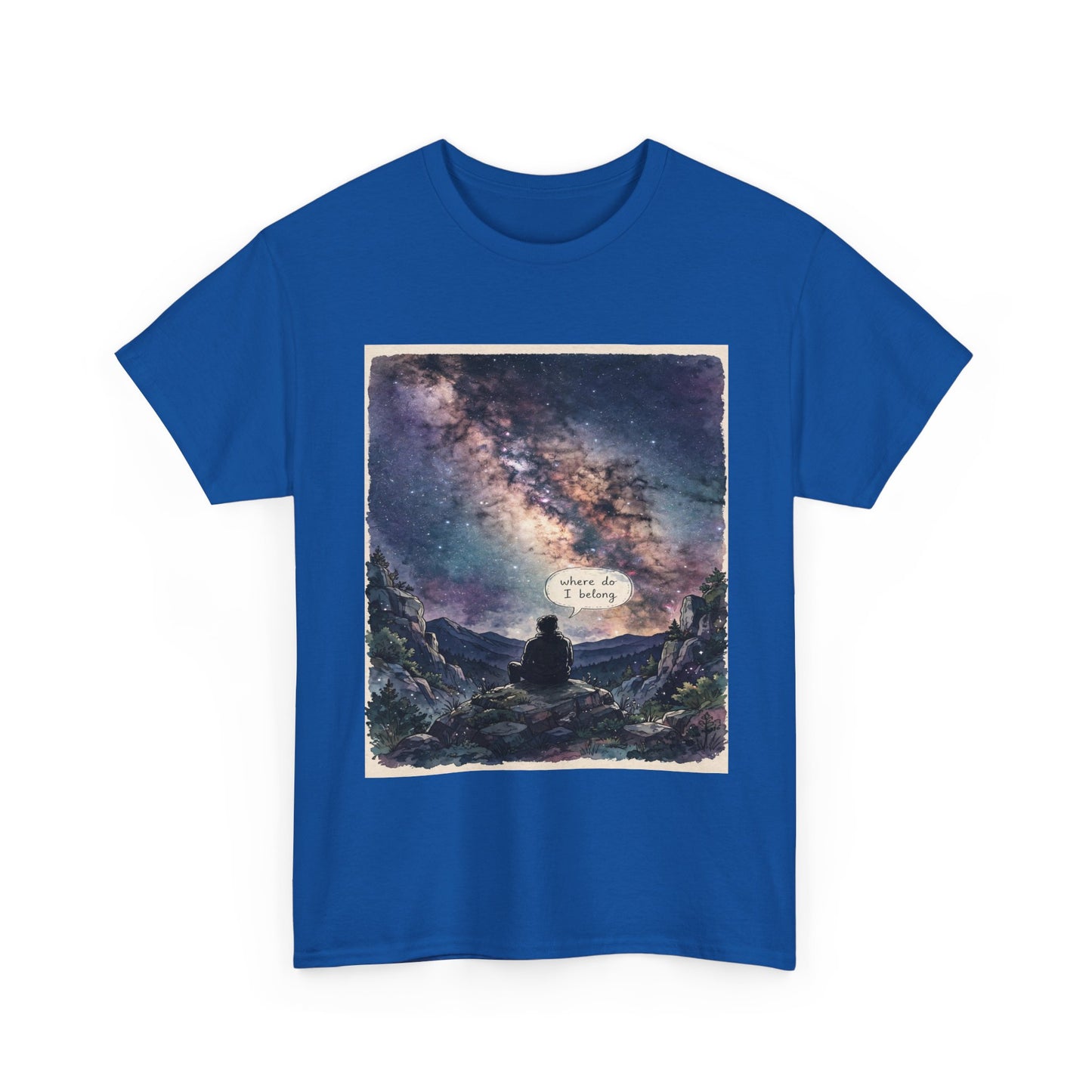 Galaxy Night Tee — ‘There Is Light’ Stargazer Graphic T-Shirt