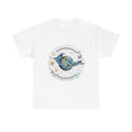 Earth & Cosmos Tee — Celestial Moon Phases Graphic Tee