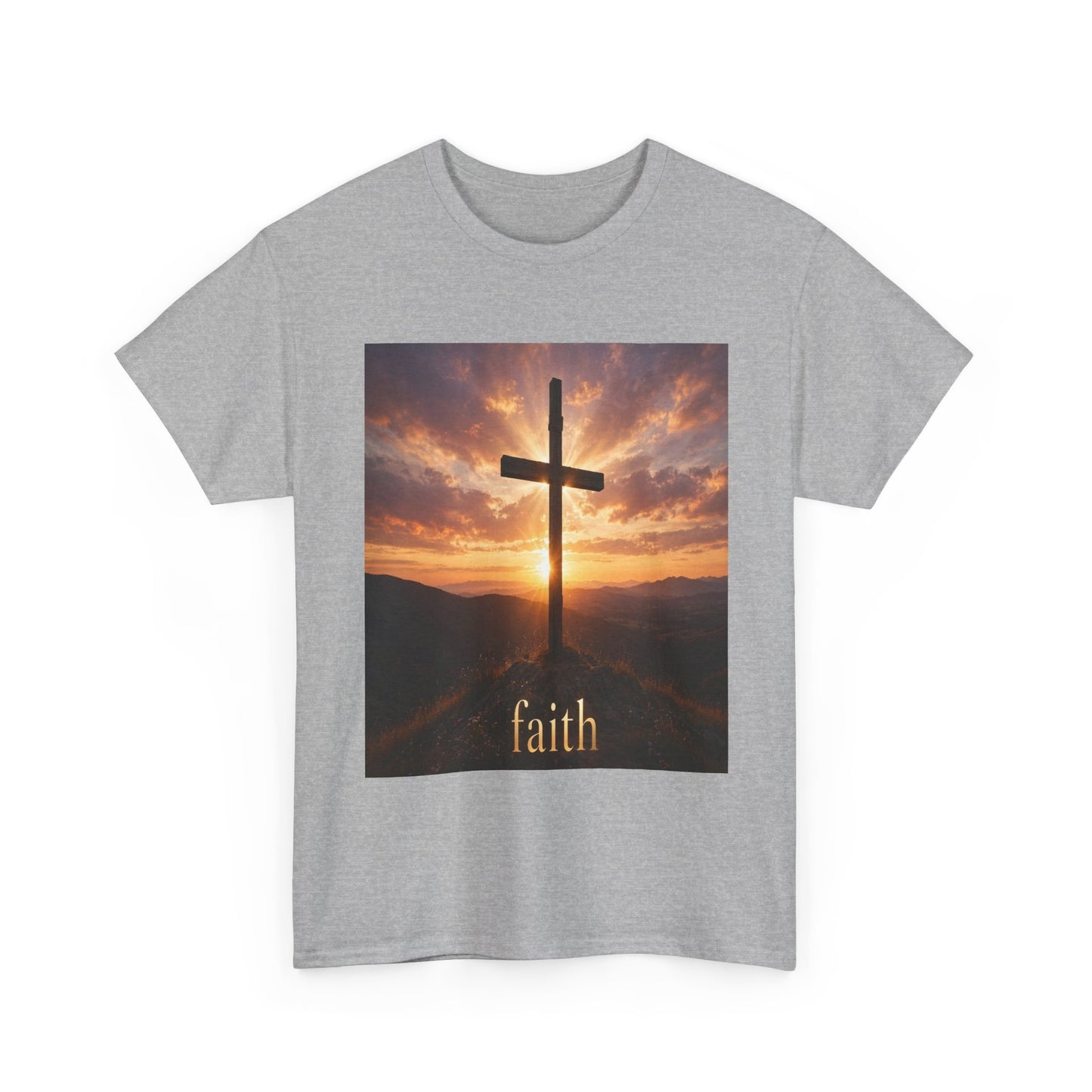 Faith Cross T-Shirt — Sunset Christian Tee