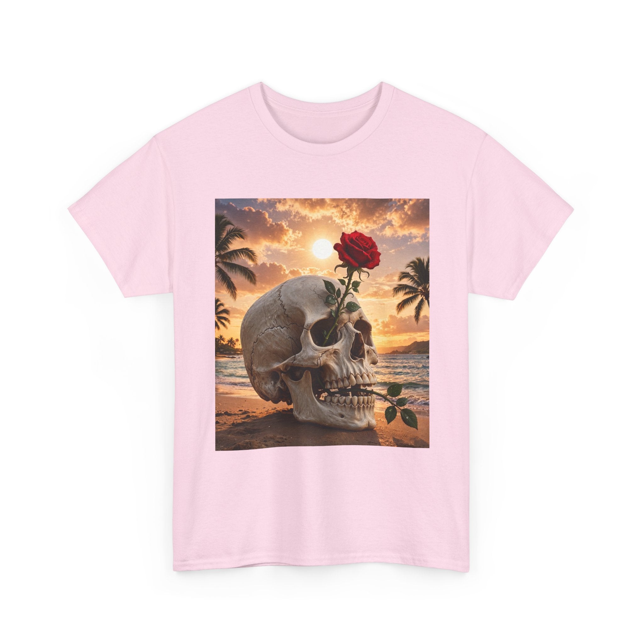 Skull & Rose Beach T-Shirt