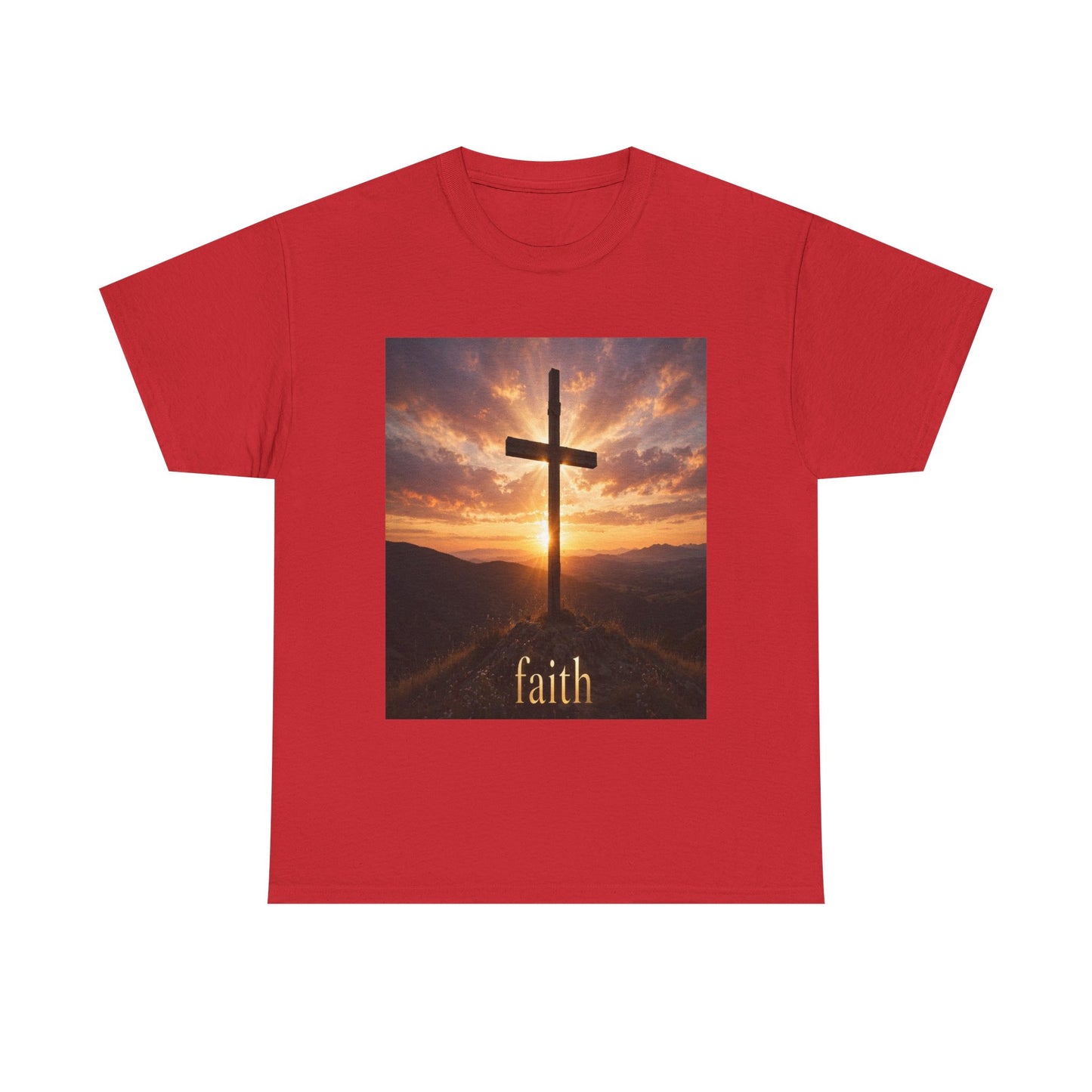 Faith Cross T-Shirt — Sunset Christian Tee
