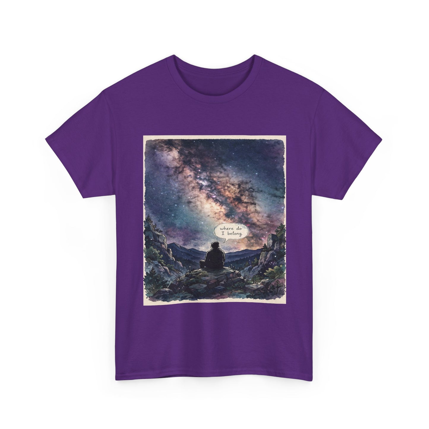 Galaxy Night Tee — ‘There Is Light’ Stargazer Graphic T-Shirt