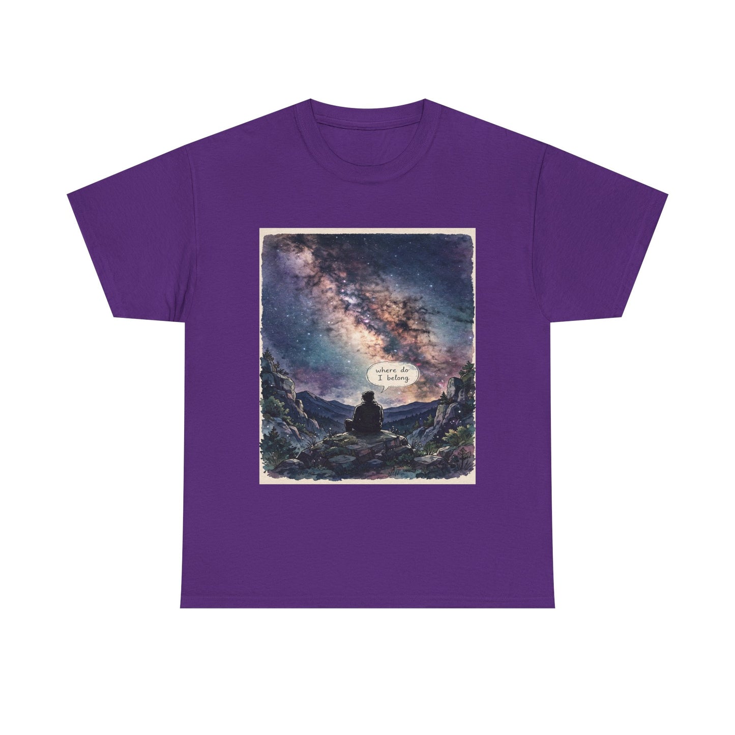 Galaxy Night Tee — ‘There Is Light’ Stargazer Graphic T-Shirt