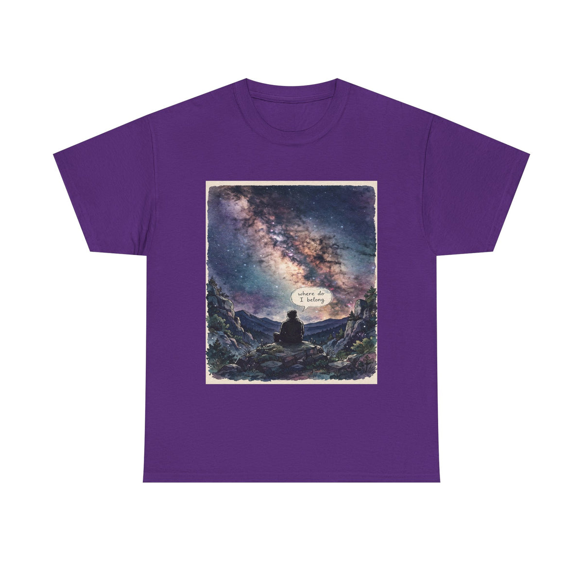 Galaxy Night Tee — ‘There Is Light’ Stargazer Graphic T-Shirt
