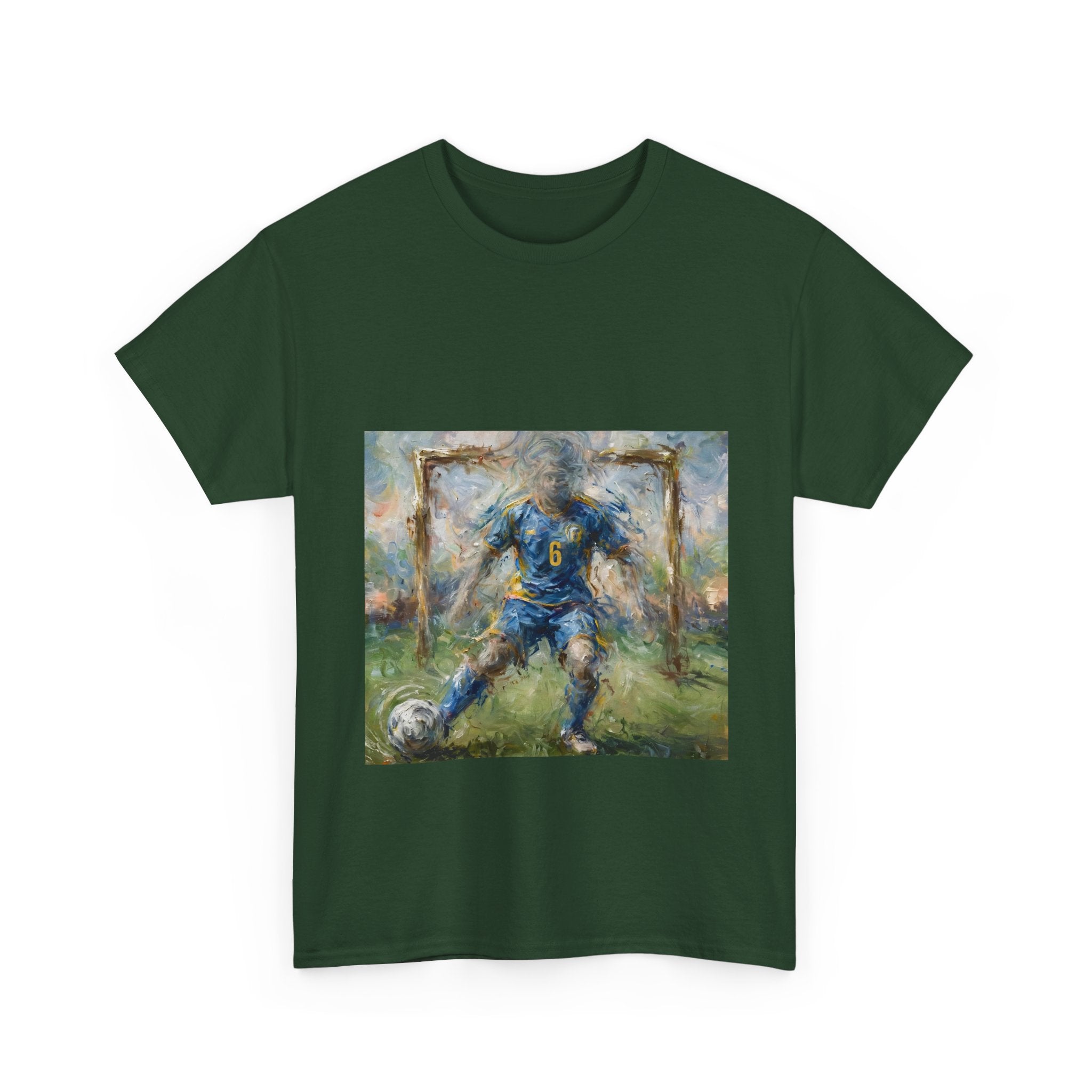 Soccer Player Impressionist Art Tee