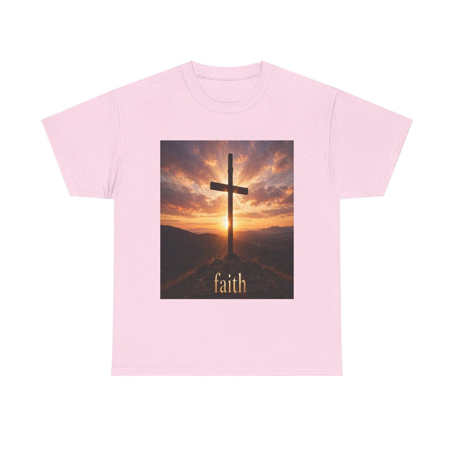 Faith Cross T-Shirt — Sunset Christian Tee