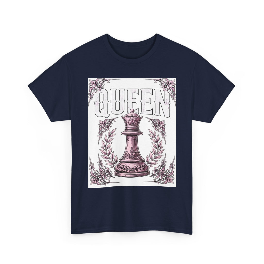 Queen Chess Piece T-Shirt — Vintage Pink Queen Graphic Tee