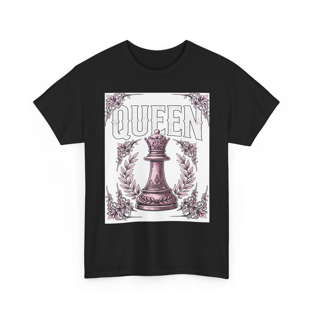 Queen Chess Piece T-Shirt — Vintage Pink Queen Graphic Tee