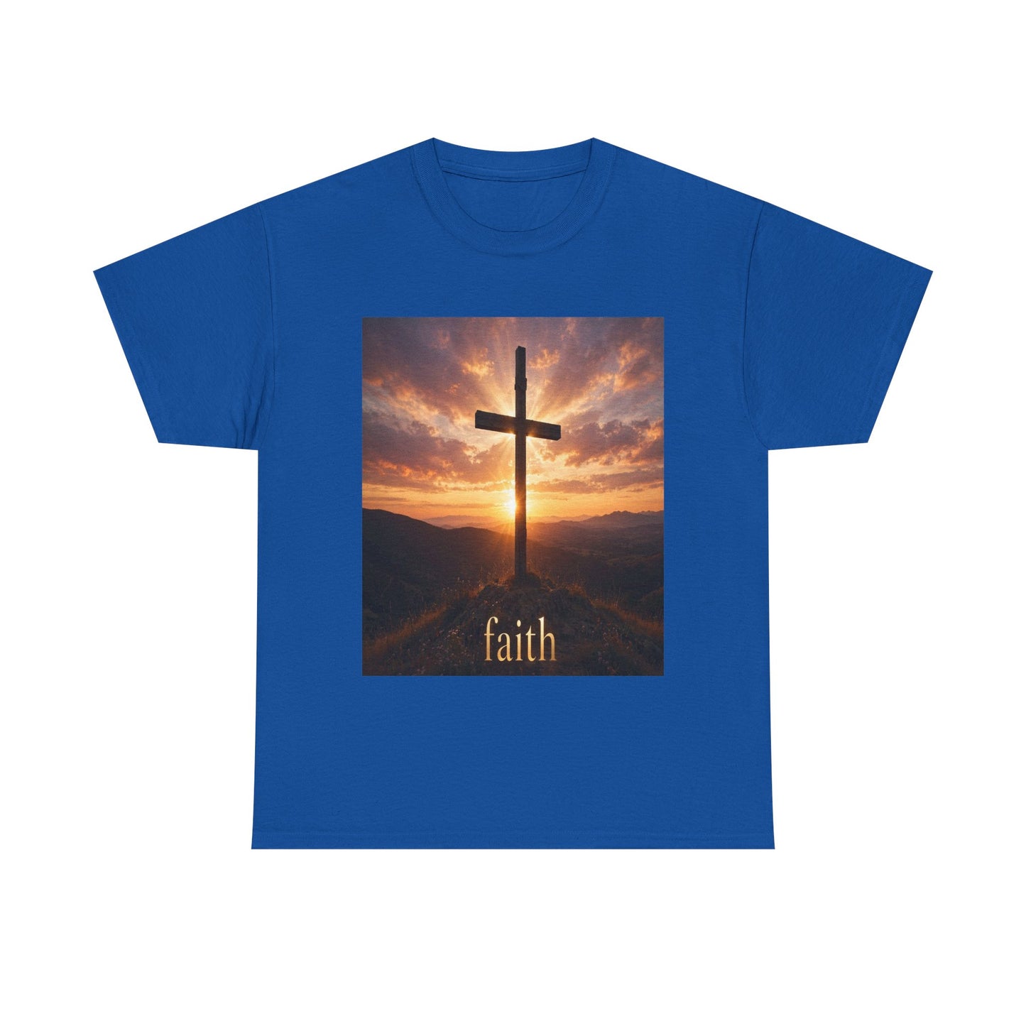 Faith Cross T-Shirt — Sunset Christian Tee