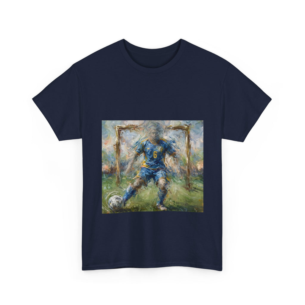Soccer Player Impressionist Art Tee