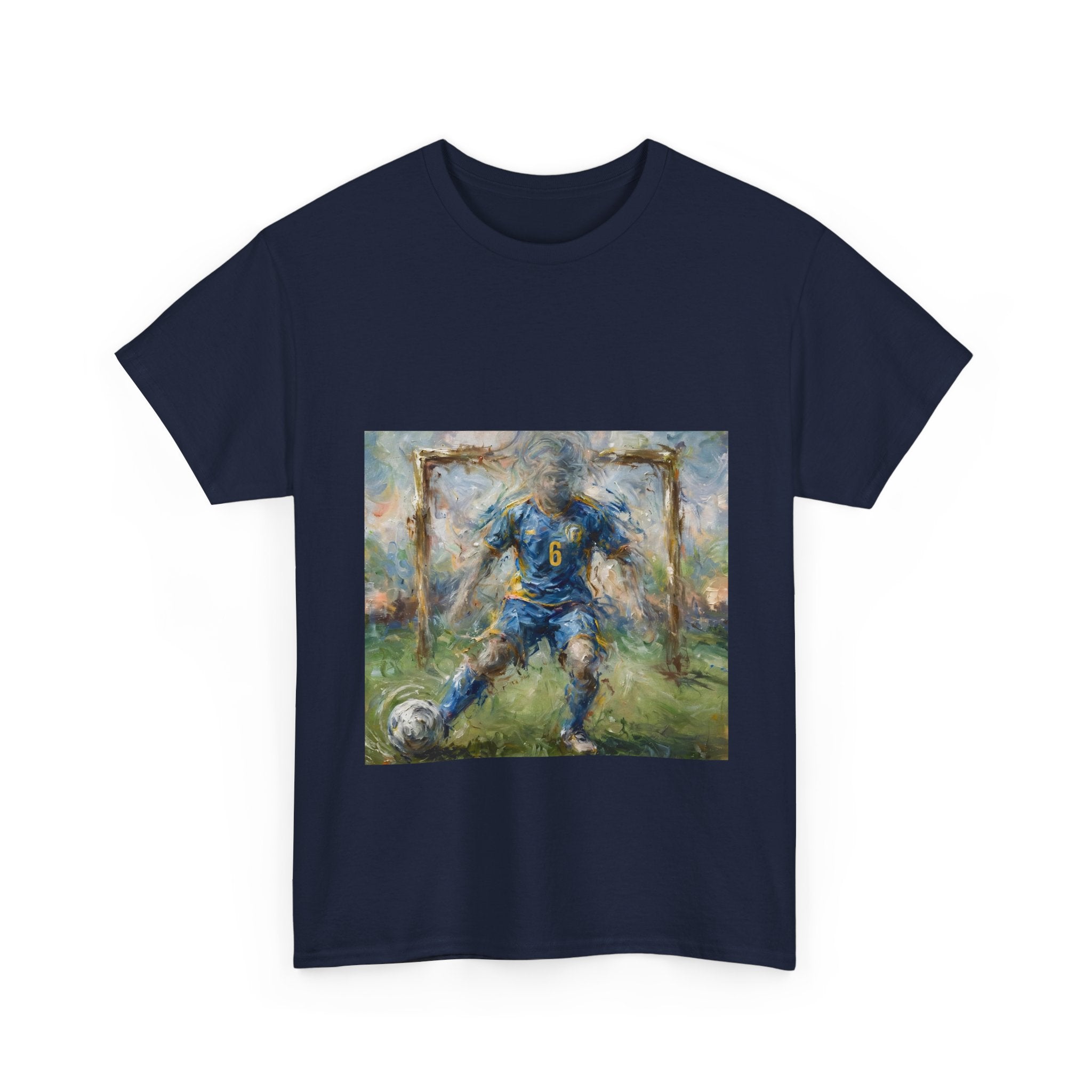 Soccer Player Impressionist Art Tee