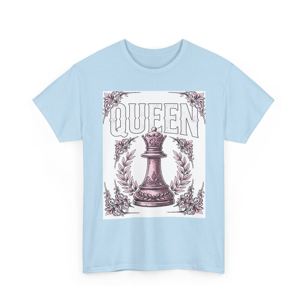 Queen Chess Piece T-Shirt — Vintage Pink Queen Graphic Tee