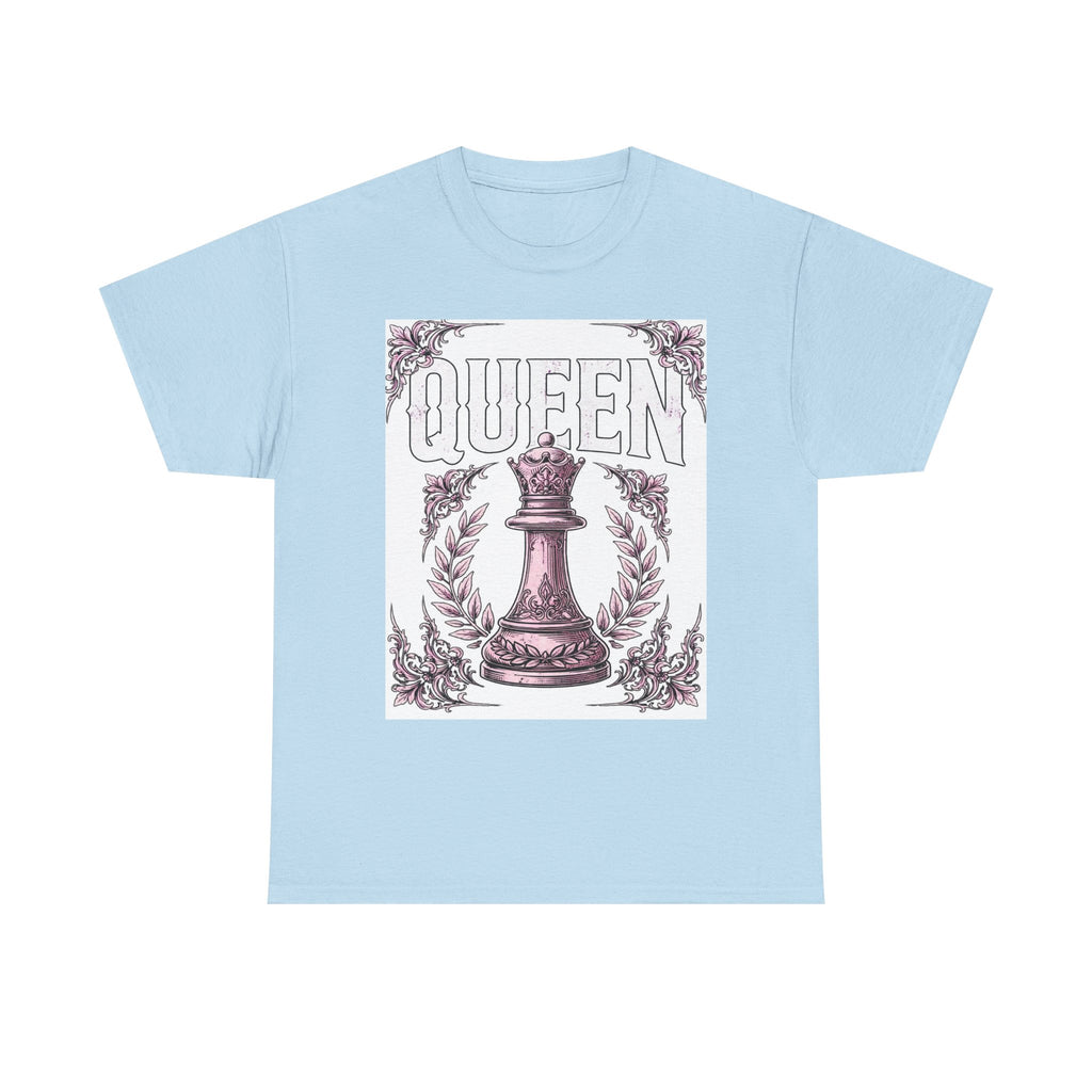 Queen Chess Piece T-Shirt — Vintage Pink Queen Graphic Tee