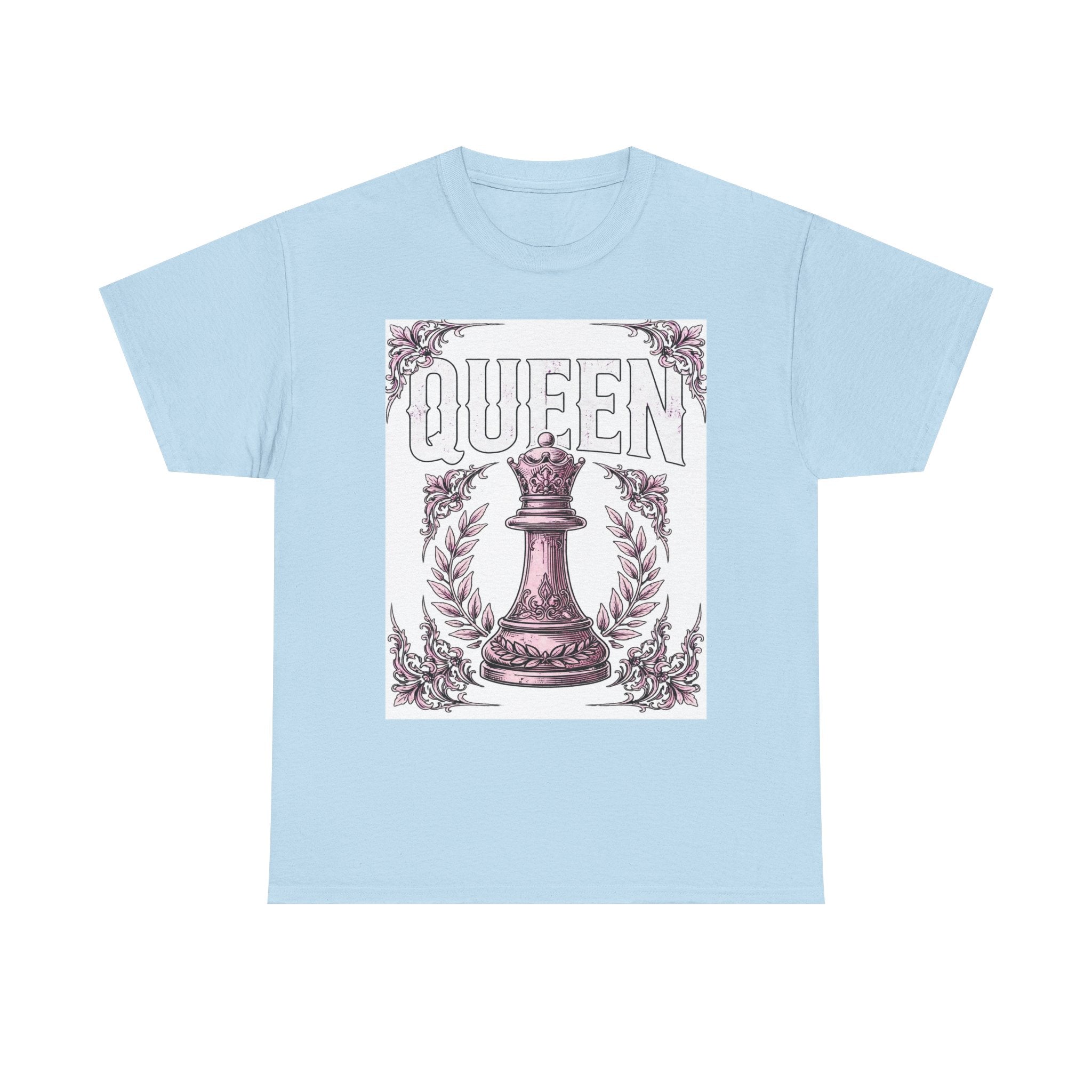 Queen Chess Piece T-Shirt — Vintage Pink Queen Graphic Tee