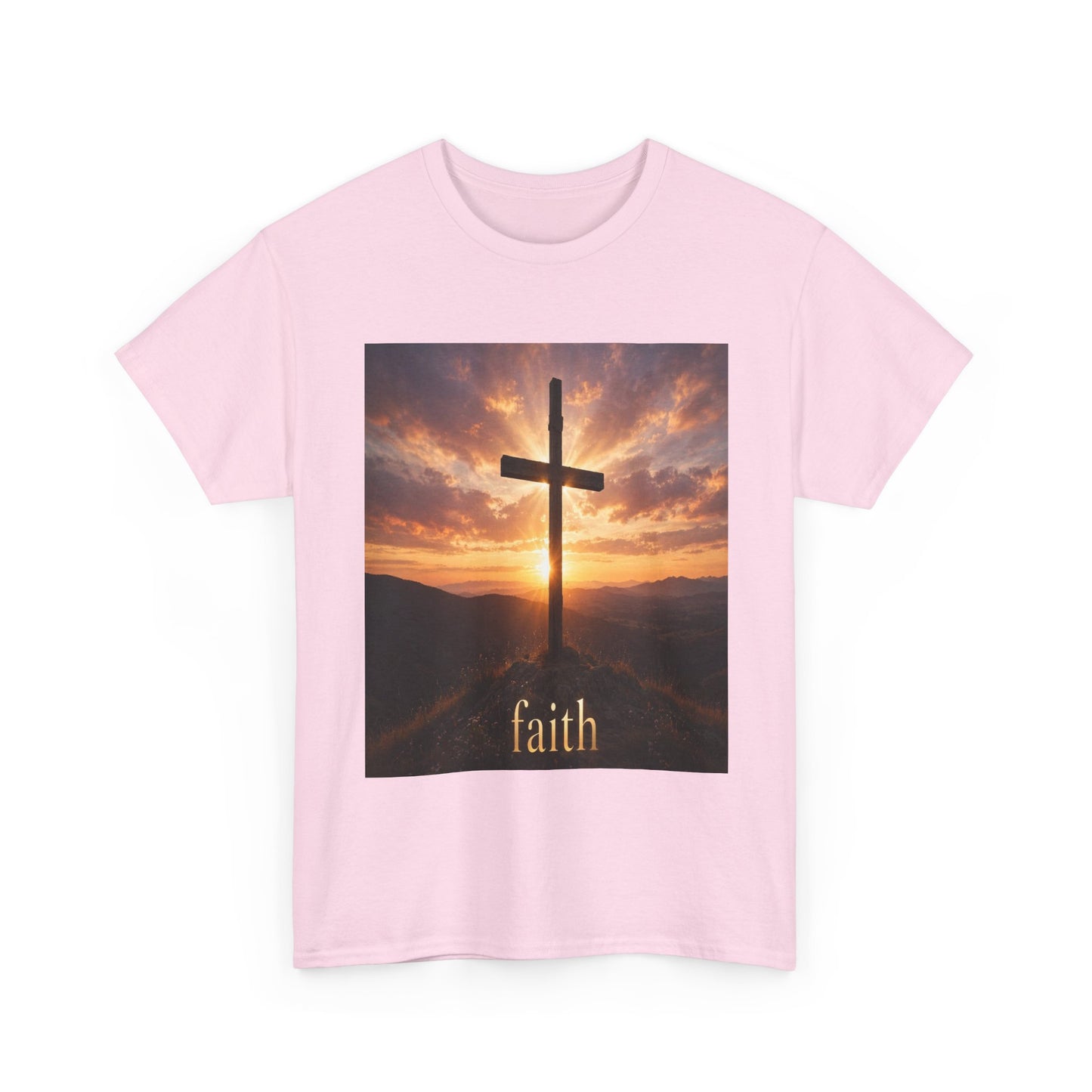 Faith Cross T-Shirt — Sunset Christian Tee