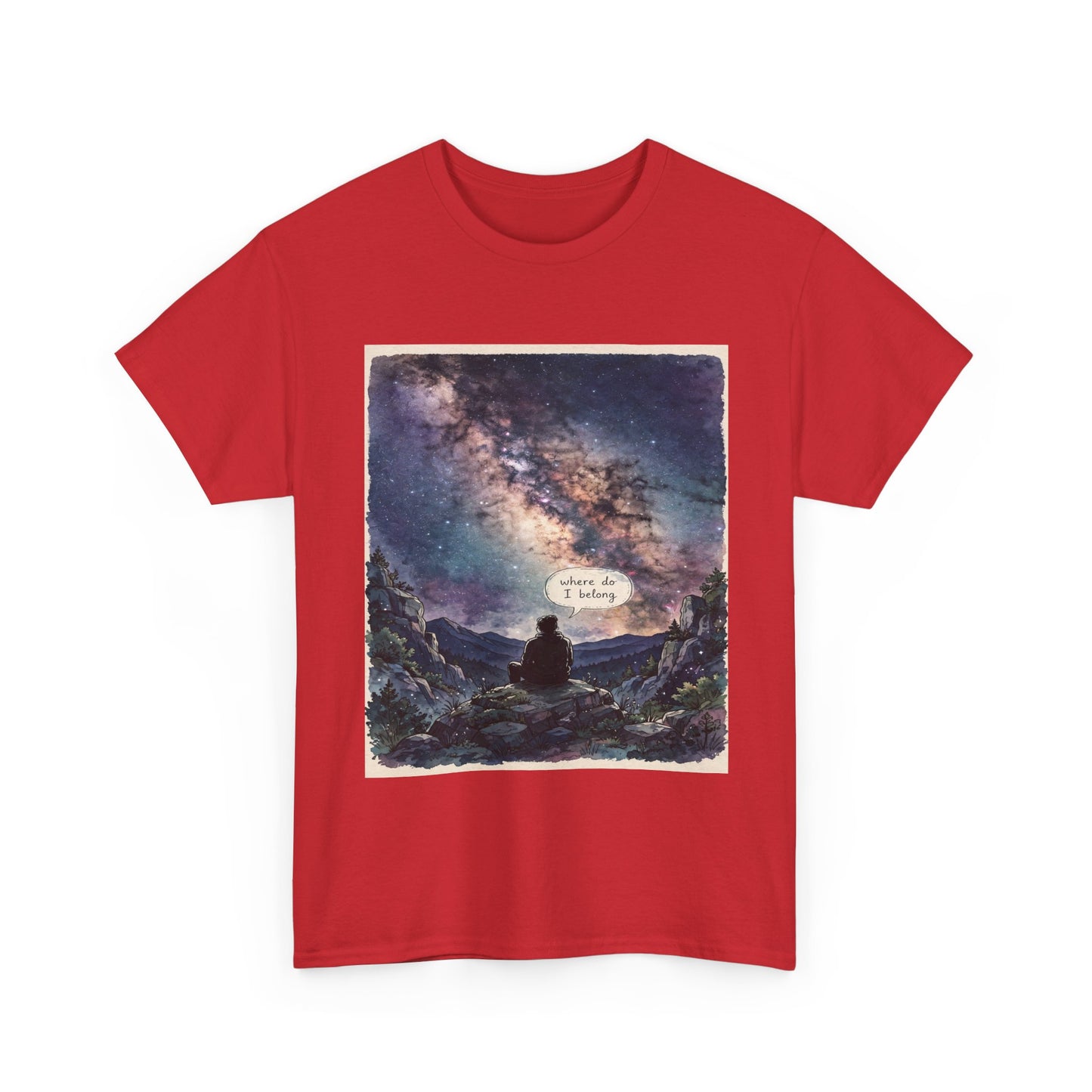 Galaxy Night Tee — ‘There Is Light’ Stargazer Graphic T-Shirt