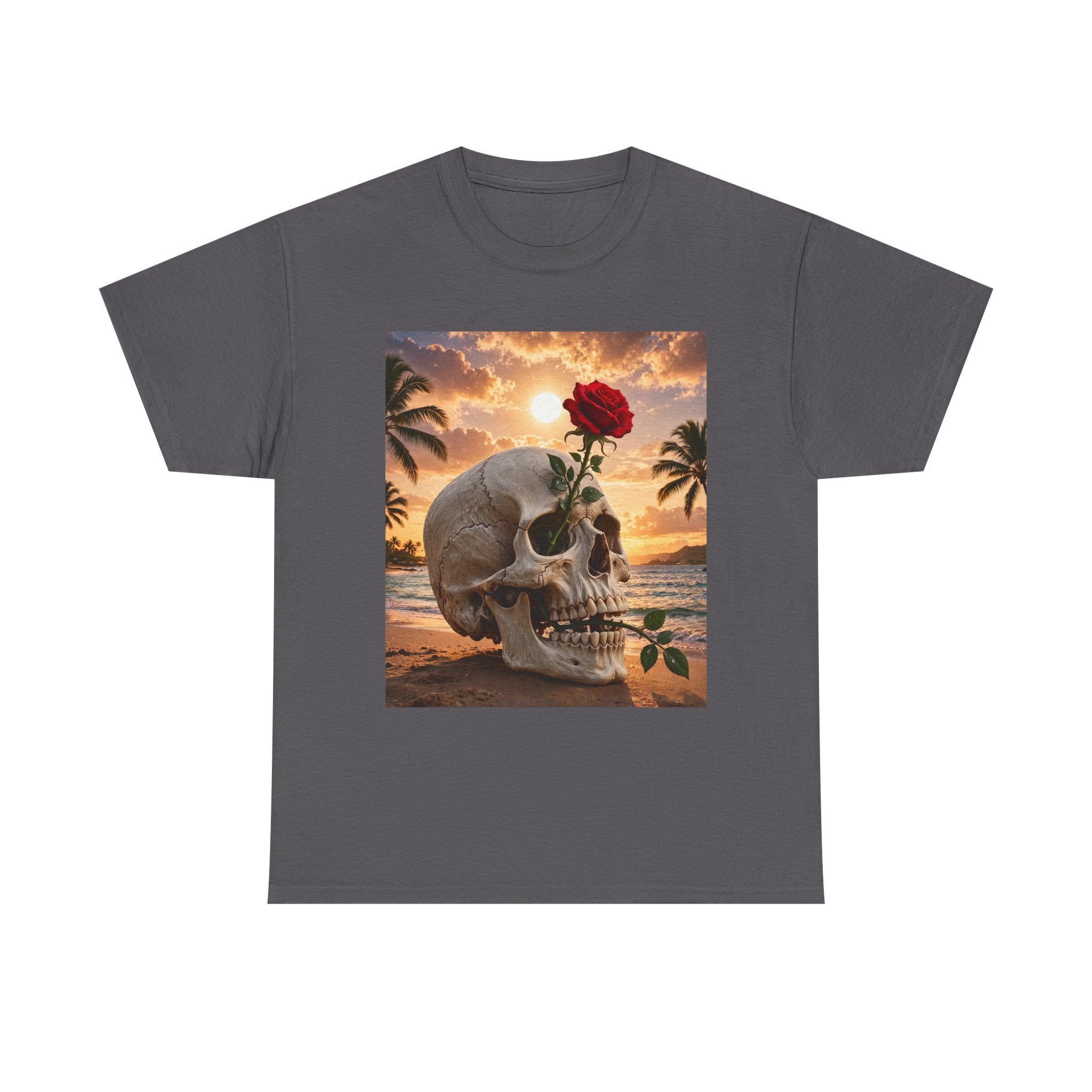 Skull & Rose Beach T-Shirt