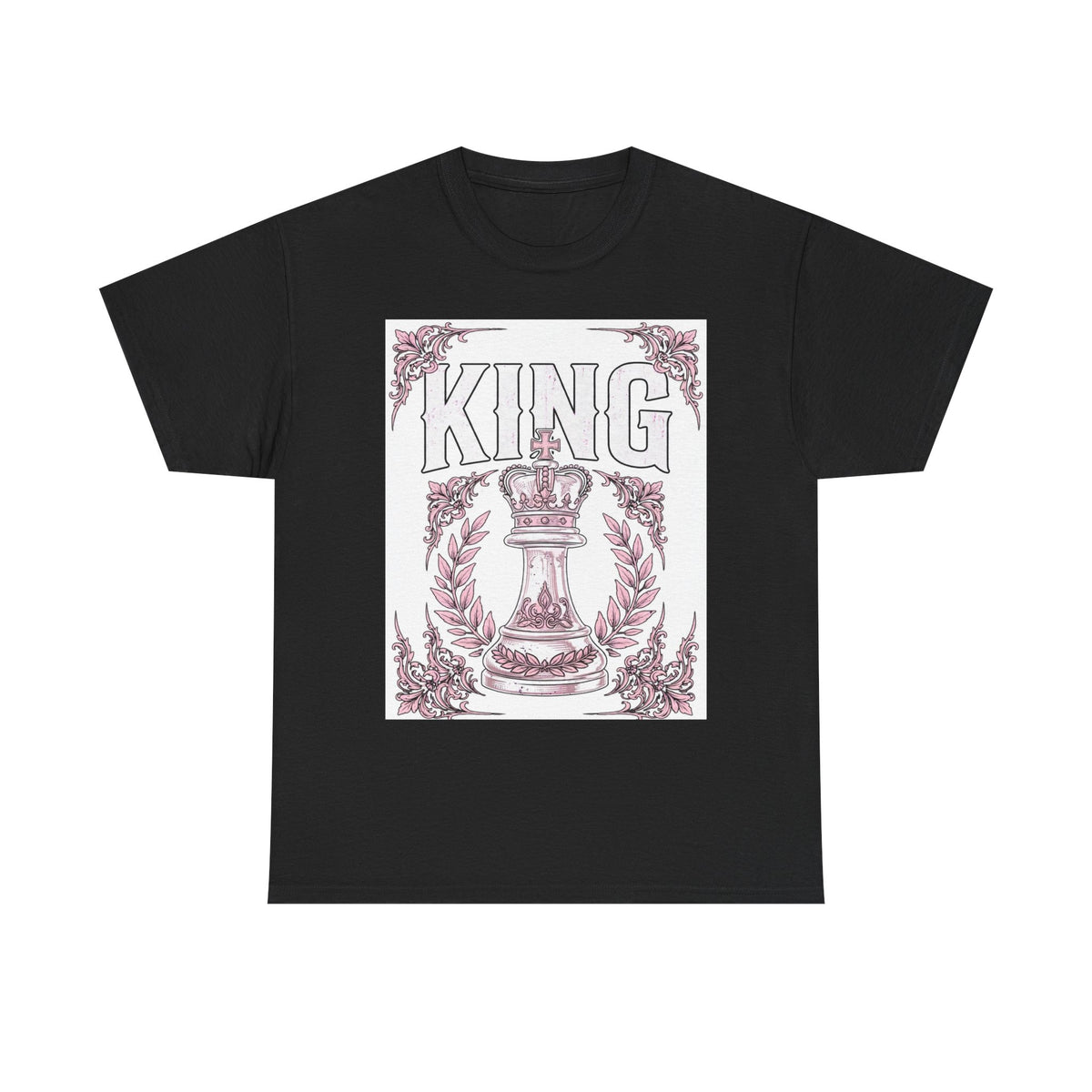 King Chess Piece T‑Shirt — Vintage Crowned King Graphic Tee