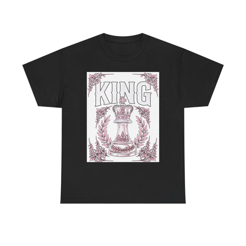 King Chess Piece T‑Shirt — Vintage Crowned King Graphic Tee